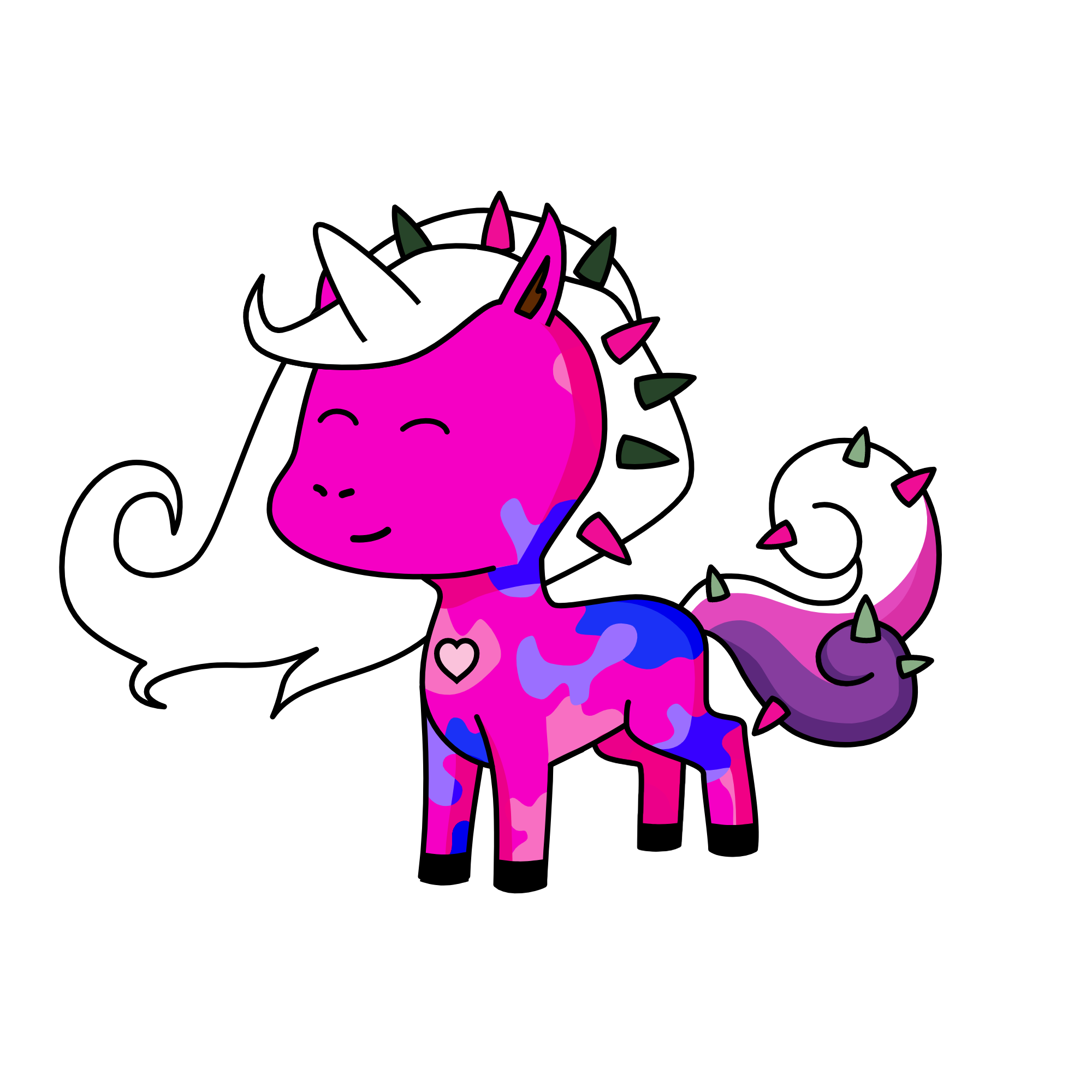 cat, the unicorn