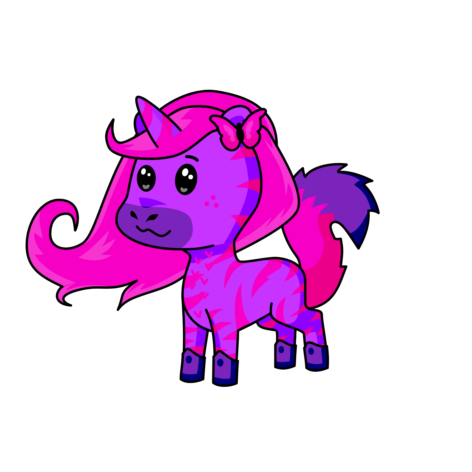  PRINCESS MIDNIGHT, the unicorn