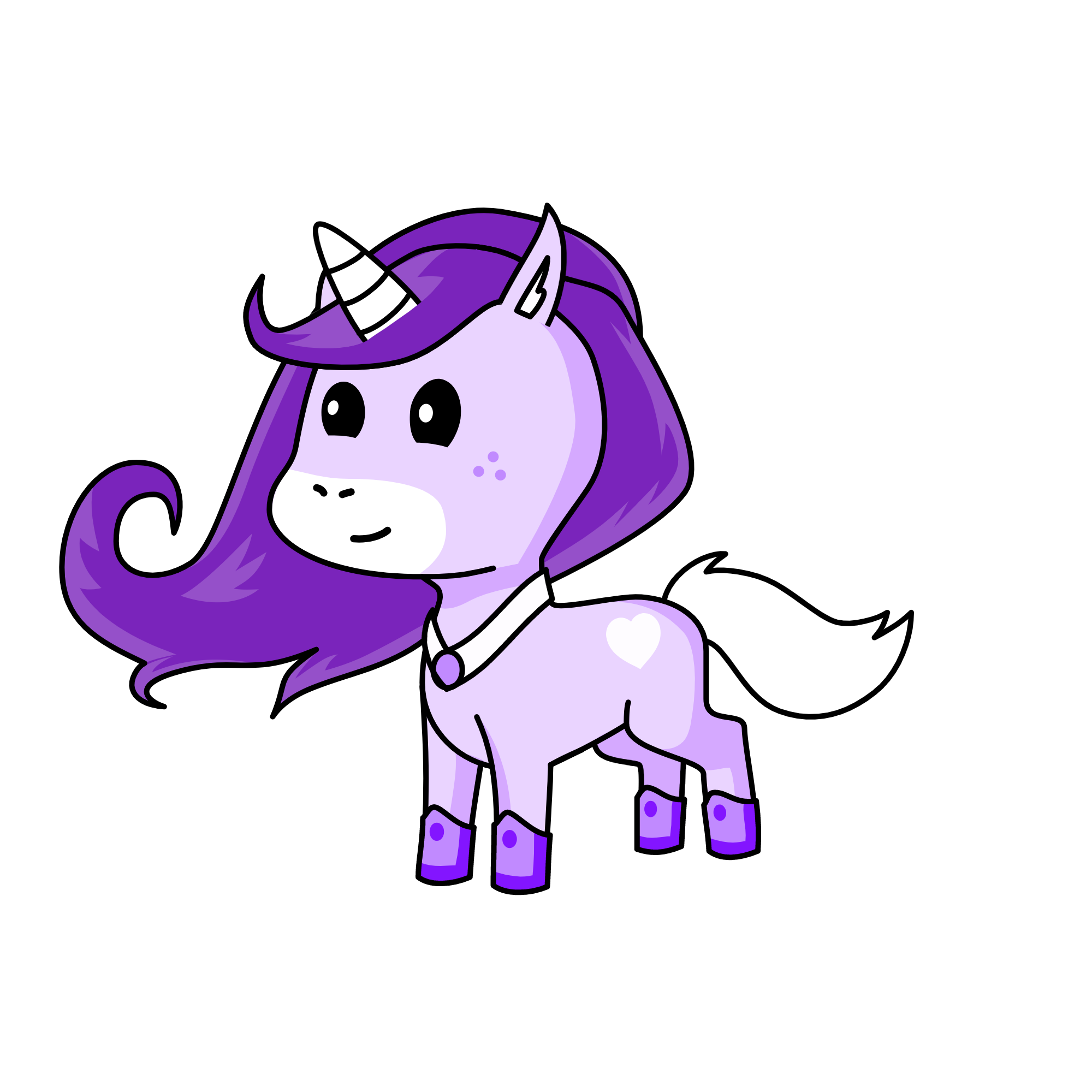 Moonlight, the unicorn