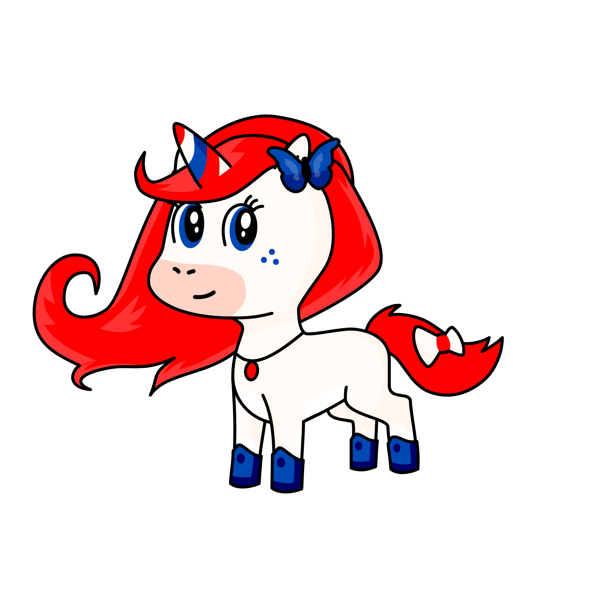 July, unicorn of 4th of July, the unicorn