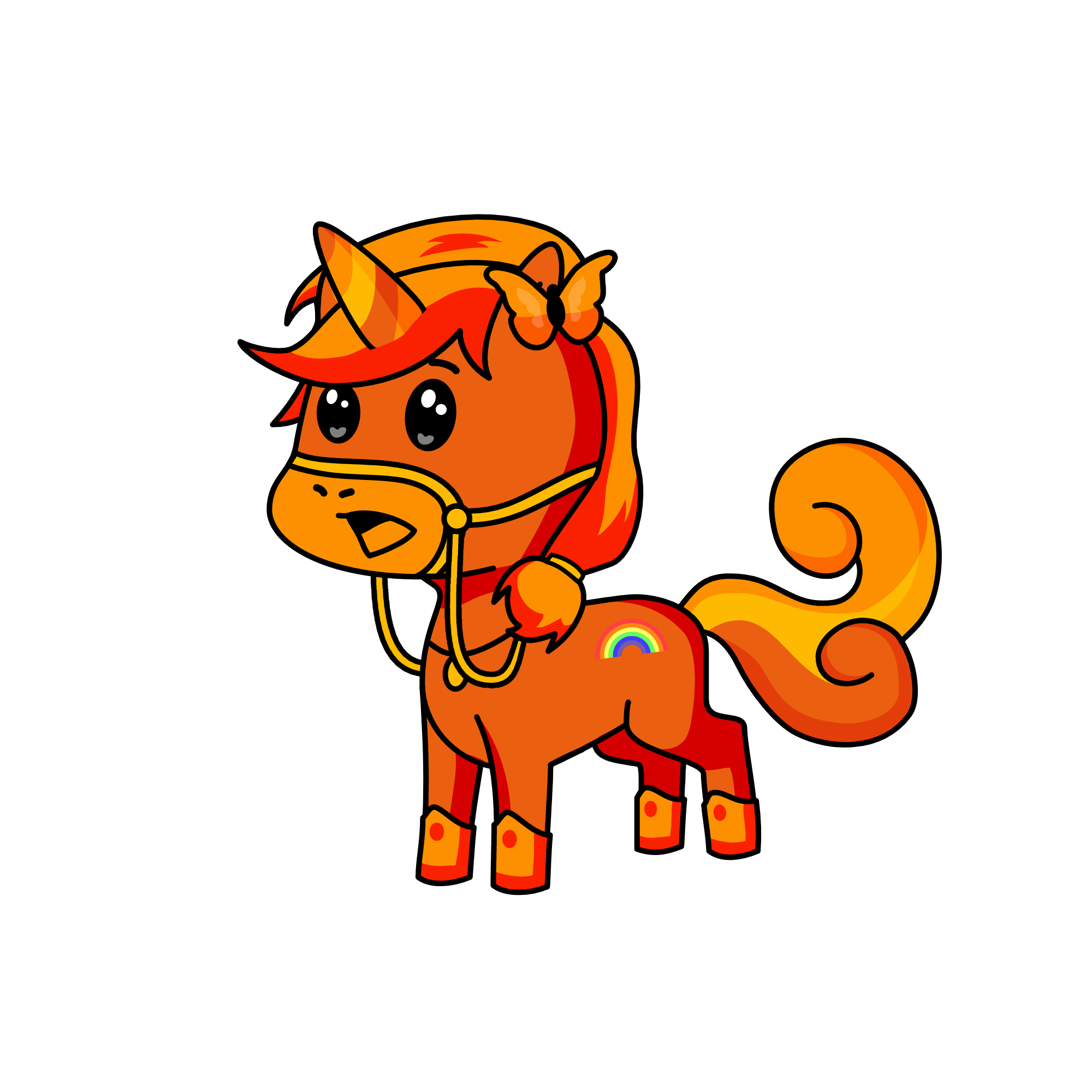 Ornga, the orange unicorn, the unicorn