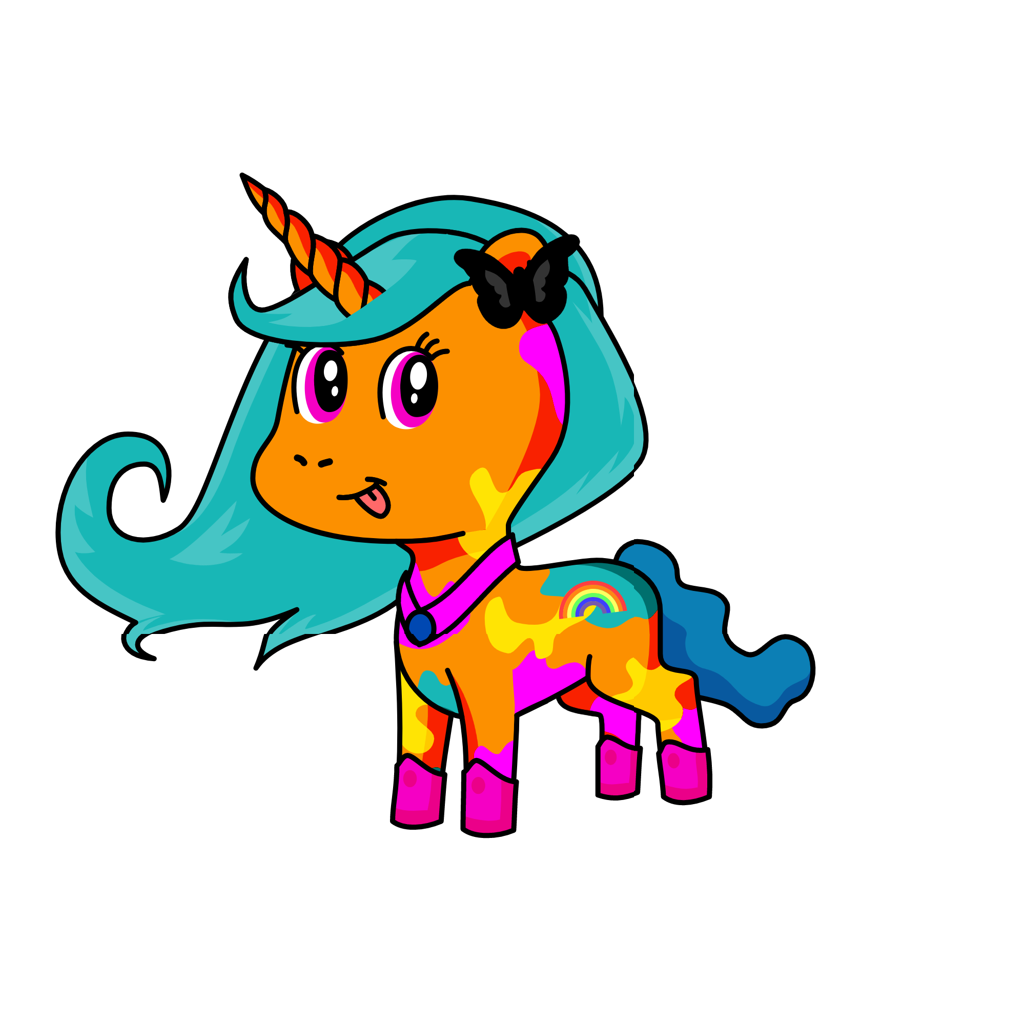 gold, the unicorn