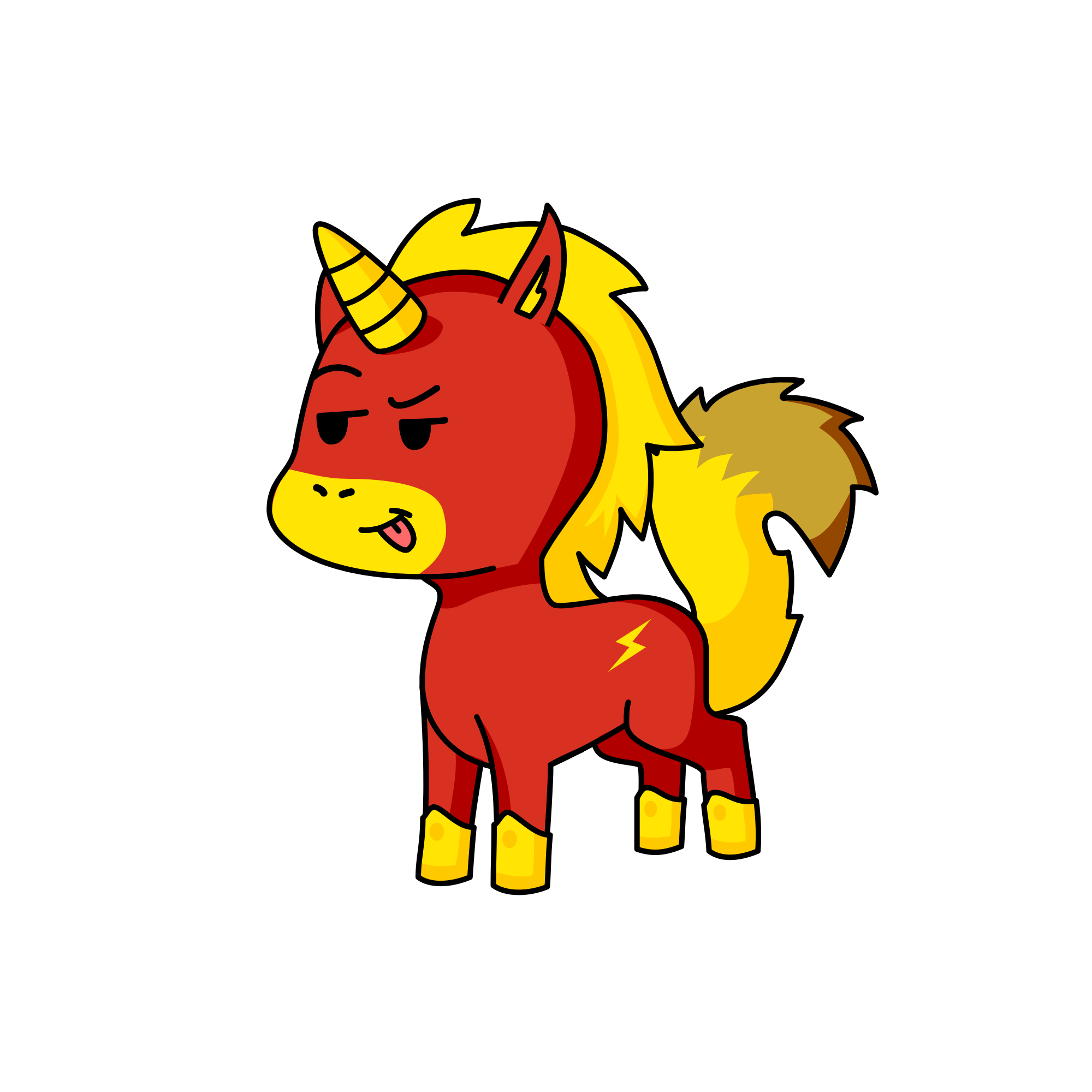 The flash unicorn, the unicorn