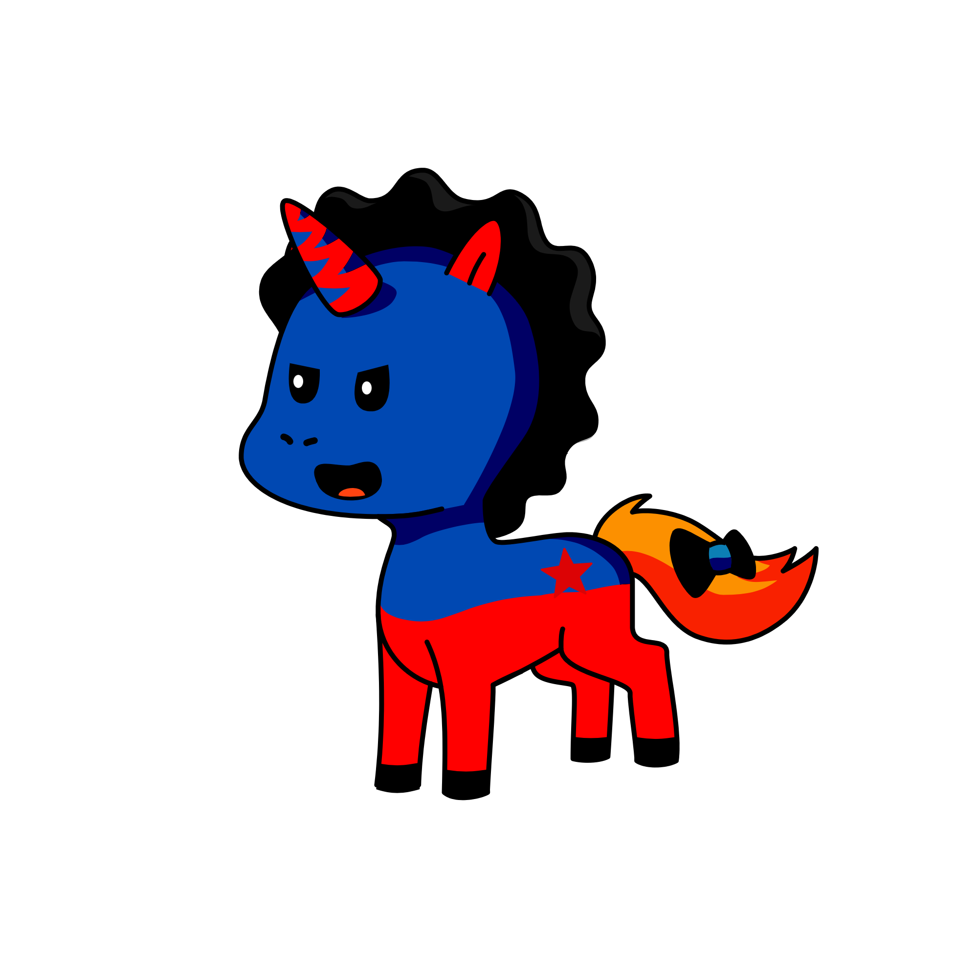 Superman unicorn, the unicorn