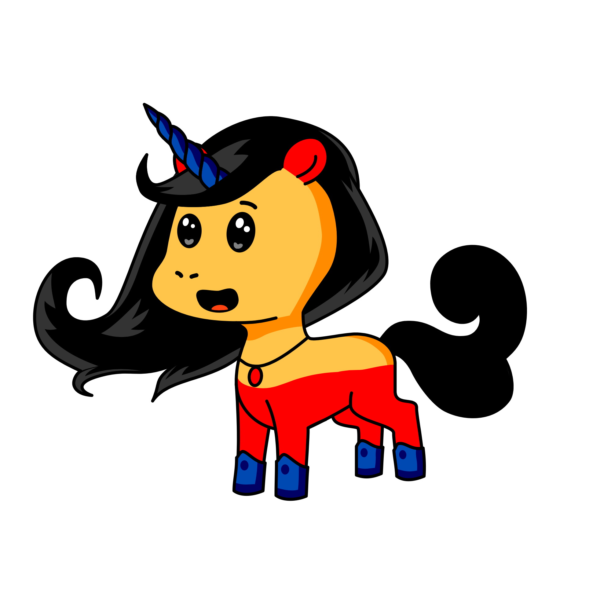Wonder Woman unicorn, the unicorn
