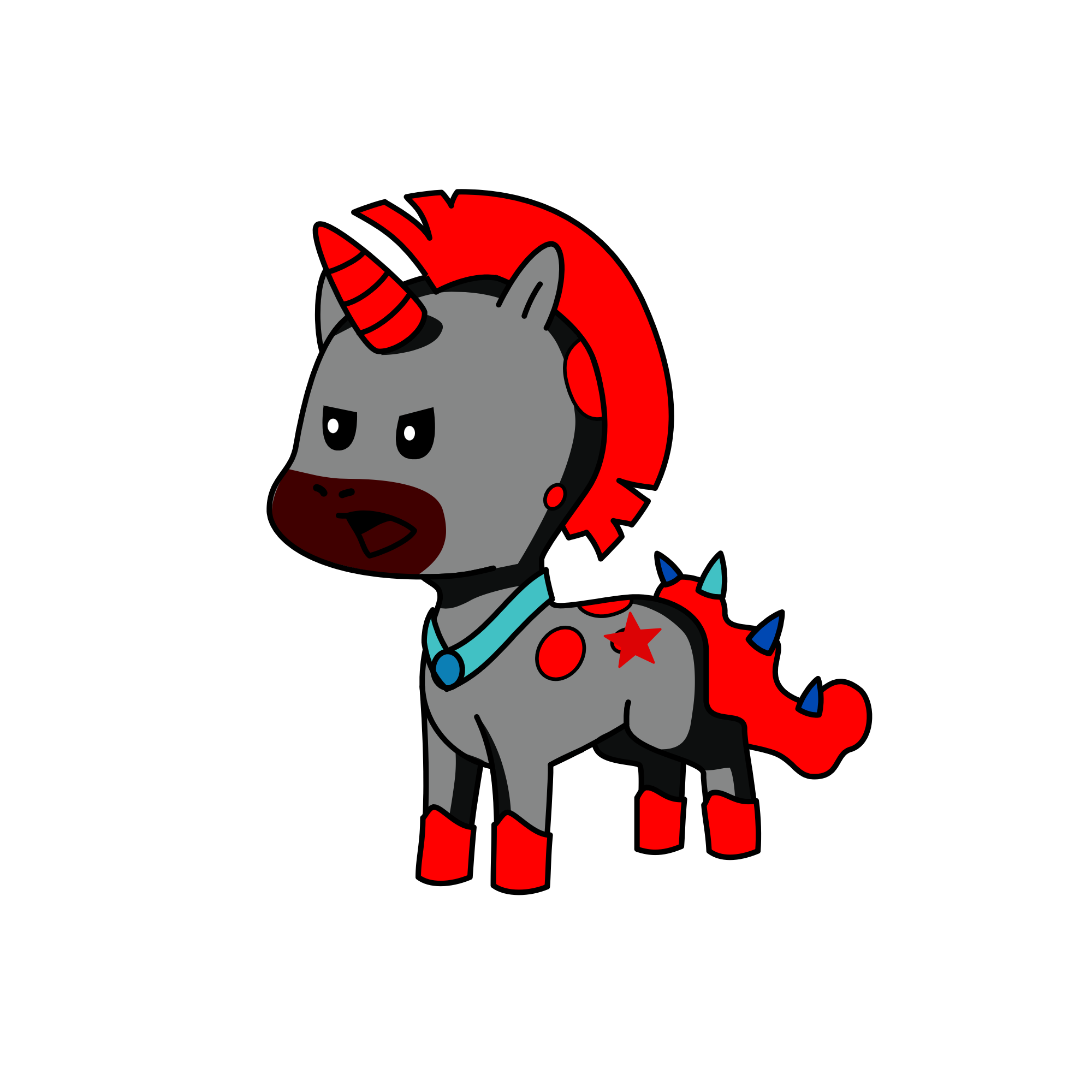 Cyborg unicorn, the unicorn