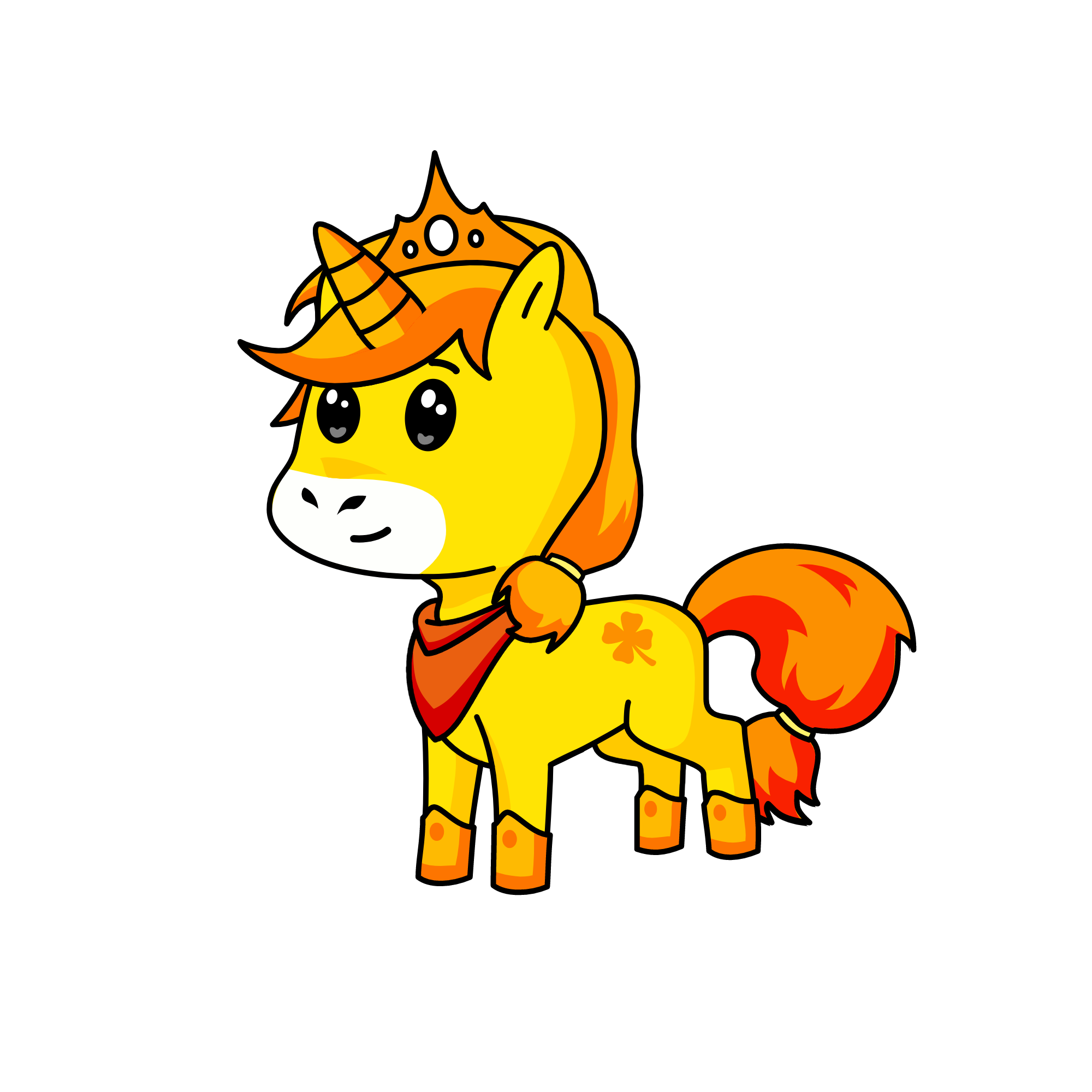 Baby-sharky, the unicorn