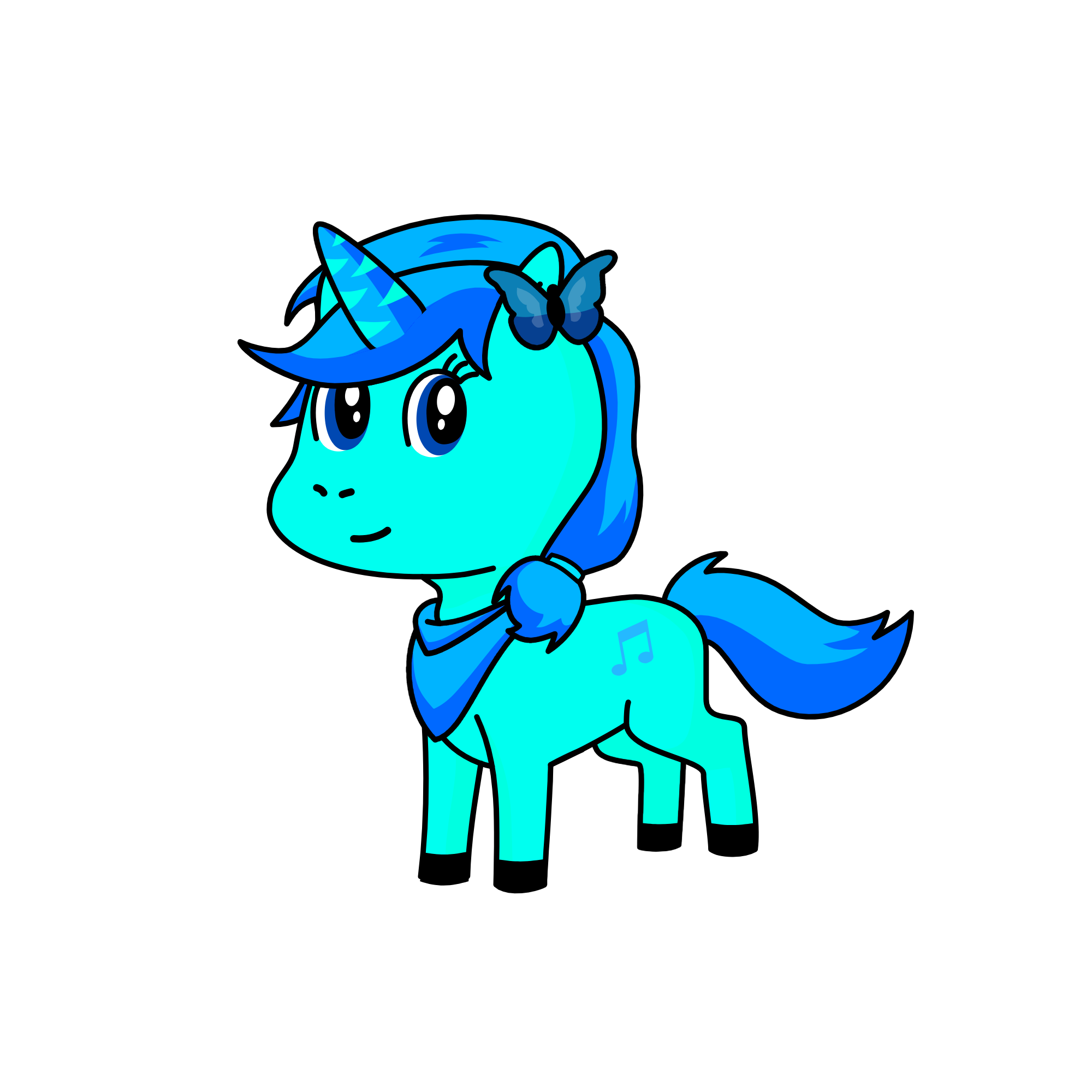 Lily_neon, the unicorn