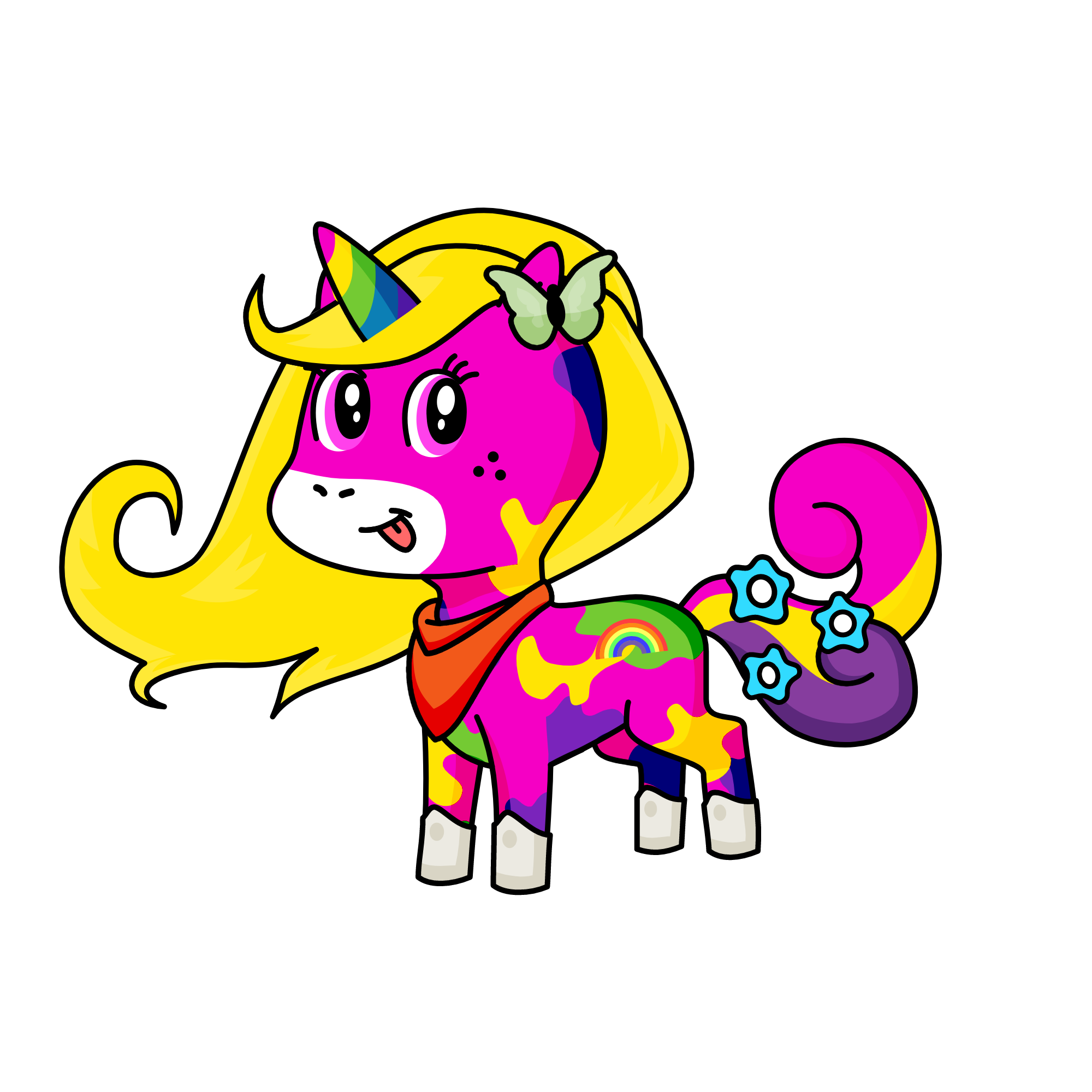 Flutterby, the unicorn