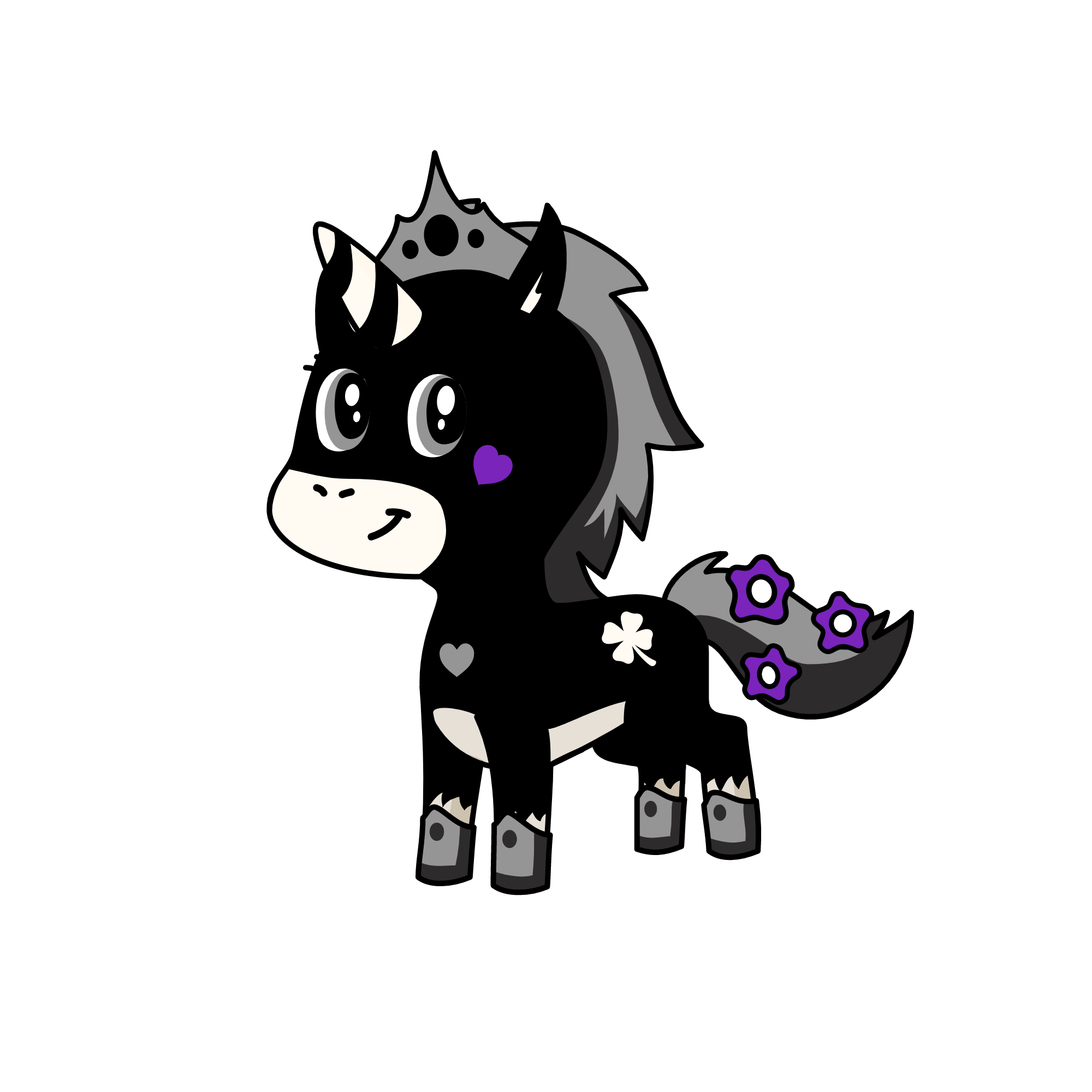 luna angel of night, the unicorn