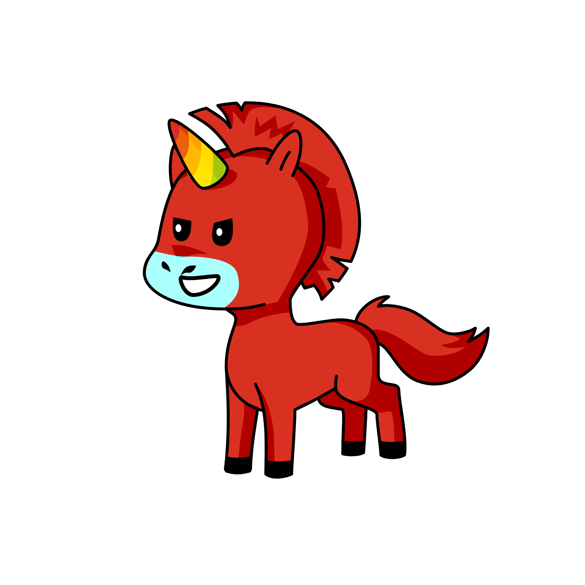 red among us, the unicorn