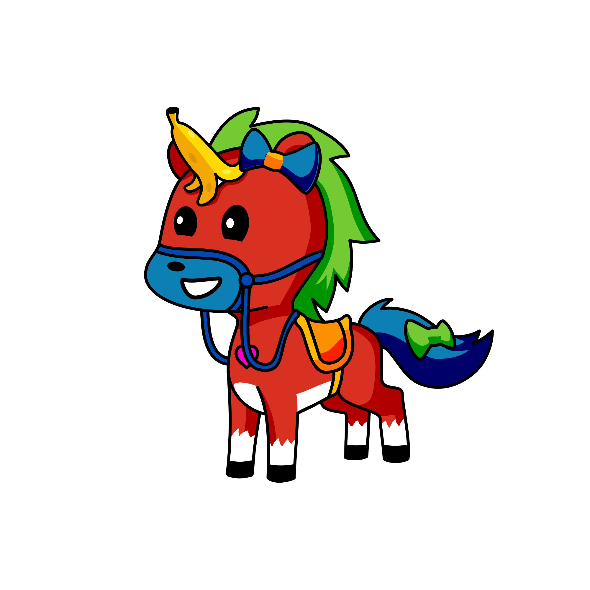completely random, the unicorn