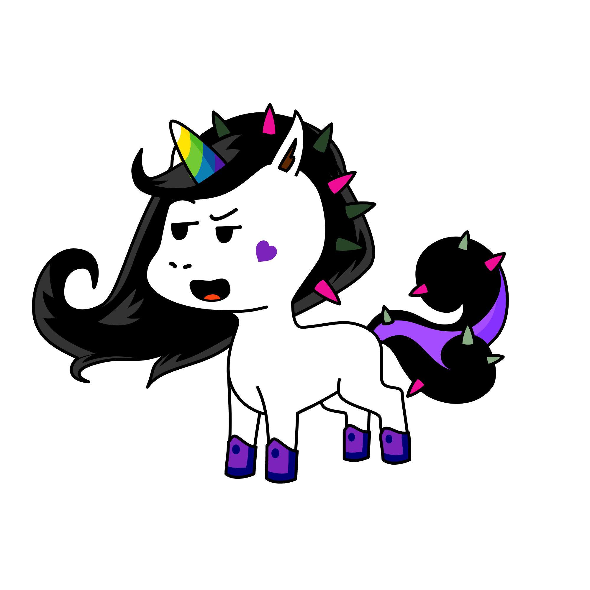 Miss Sassy, the unicorn