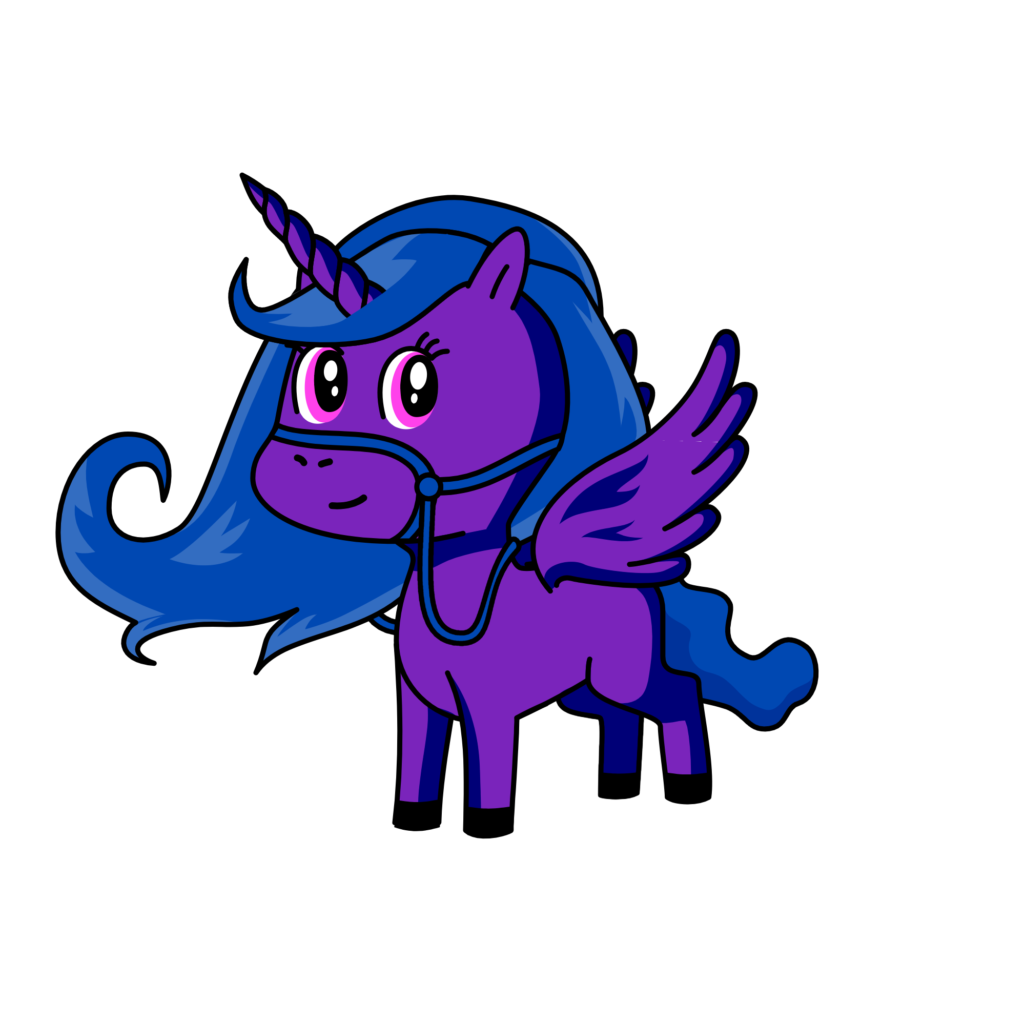 princess luna from my little pony, the unicorn