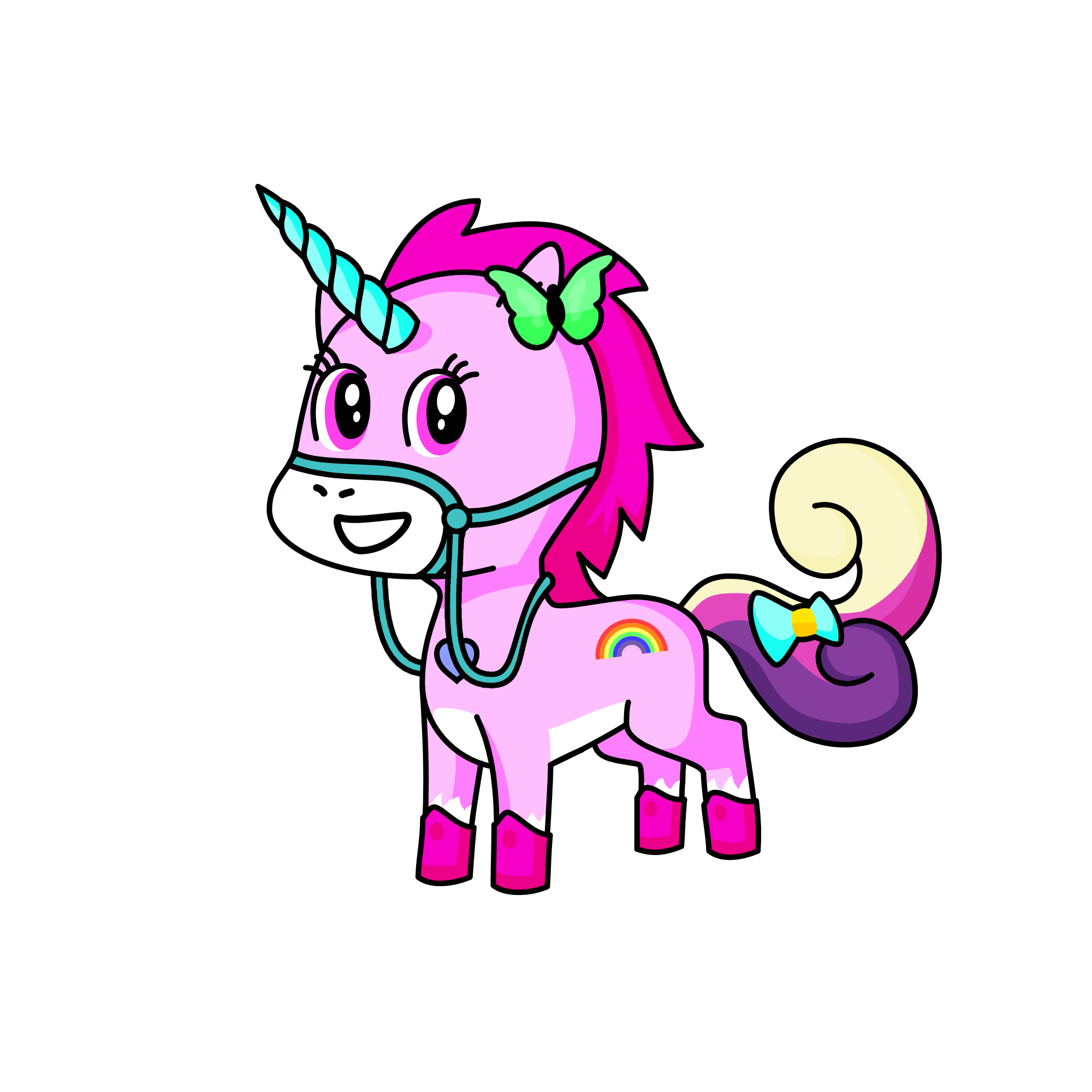 PINKY BLAST, the unicorn