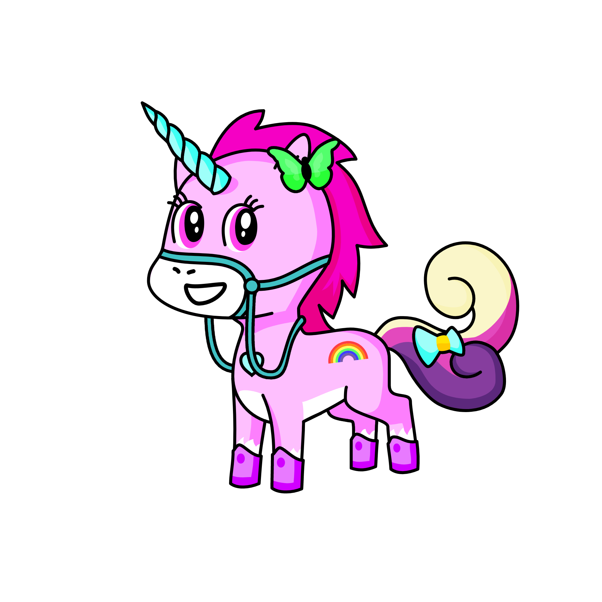 PINKY BLAST, the unicorn