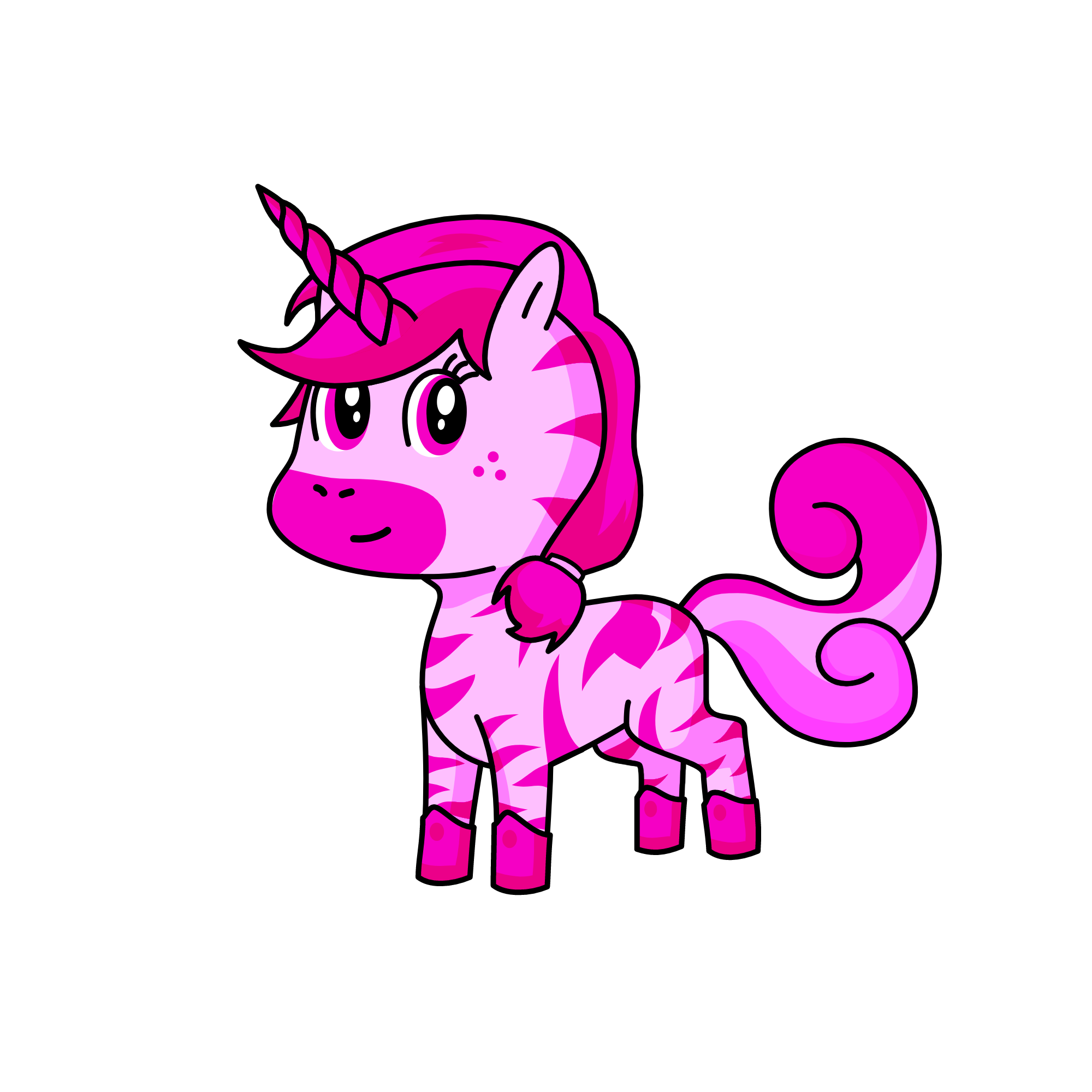 princess pink, the unicorn