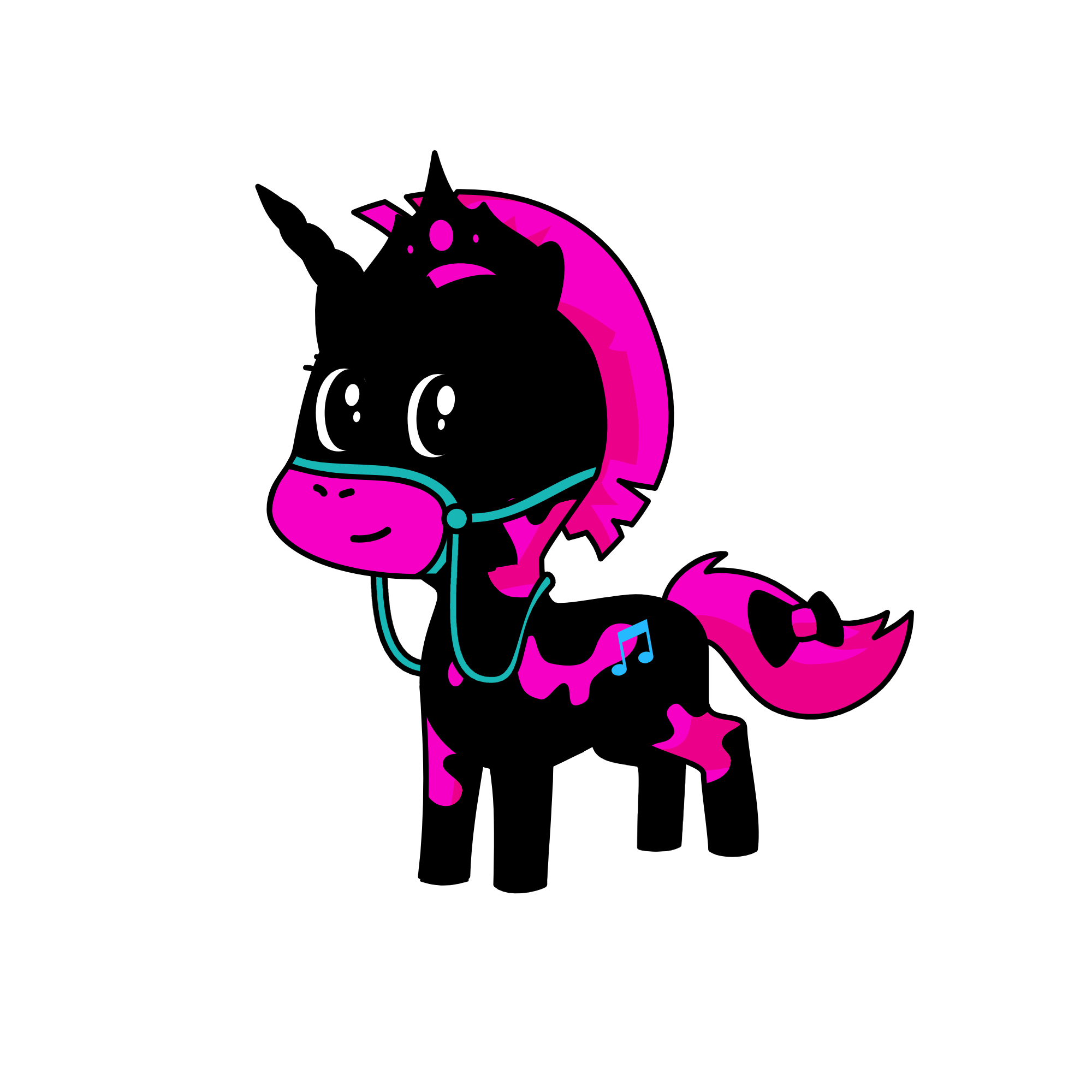 Dark Queen, the unicorn