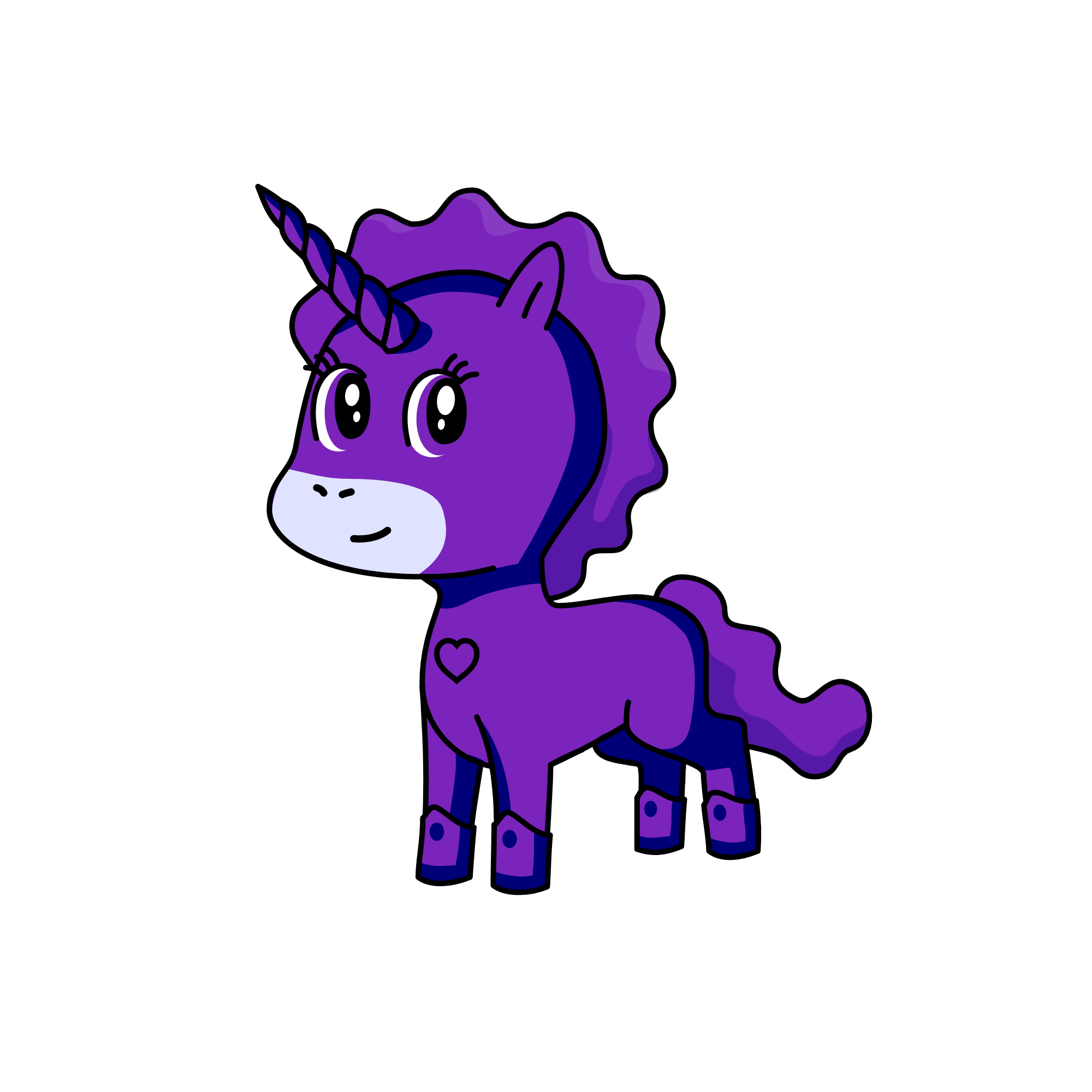 Perfect Purple, the unicorn