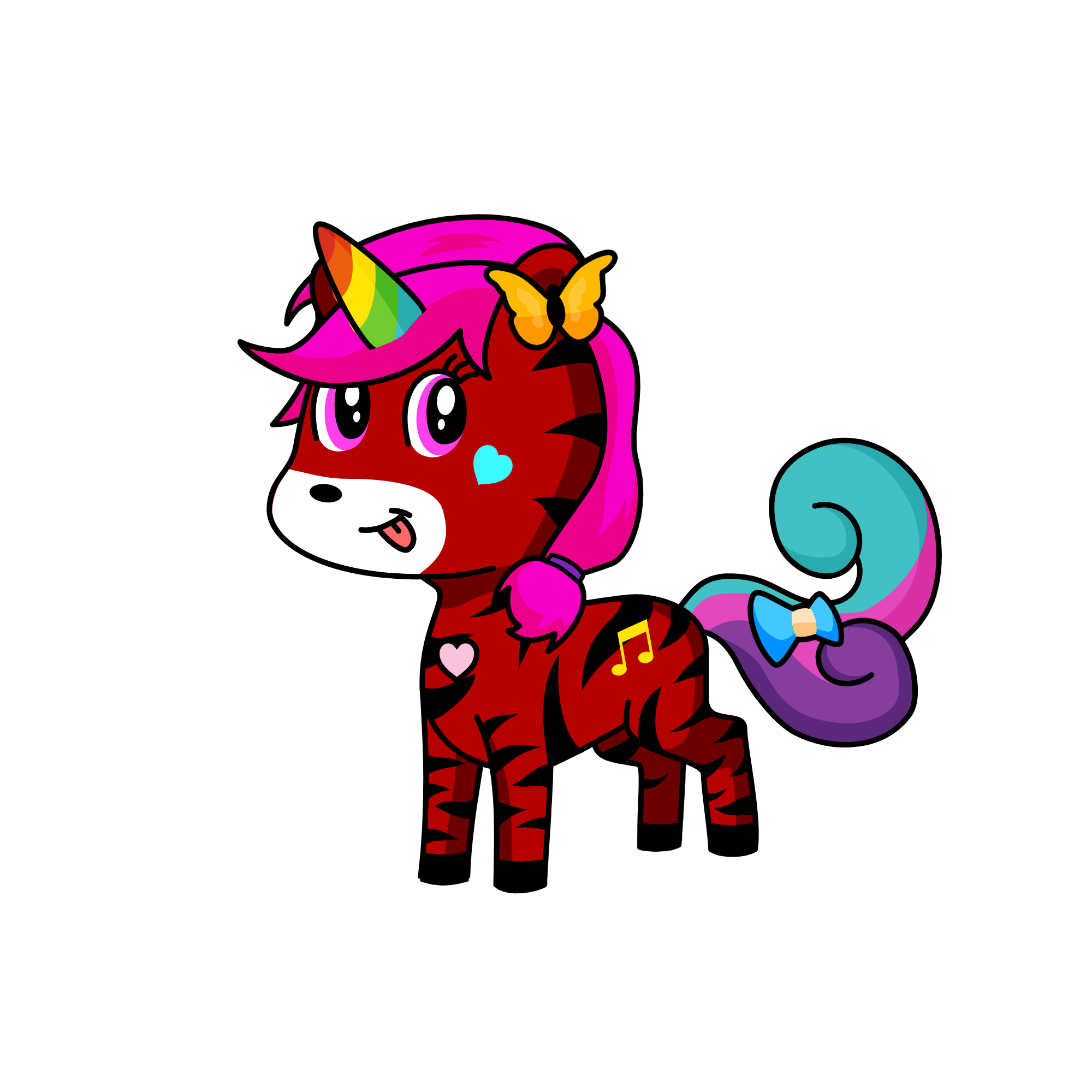 tiger, the unicorn