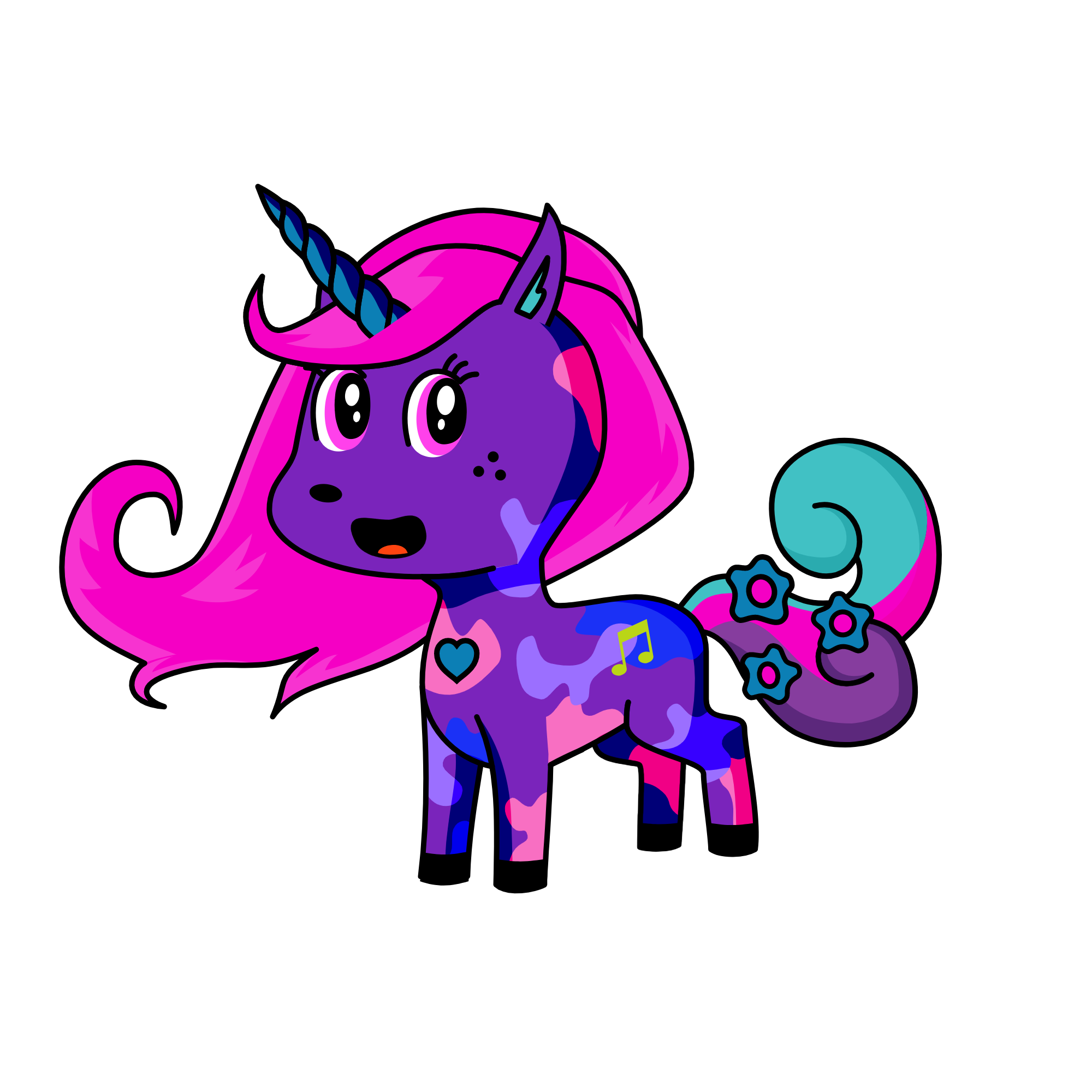 cool, the unicorn