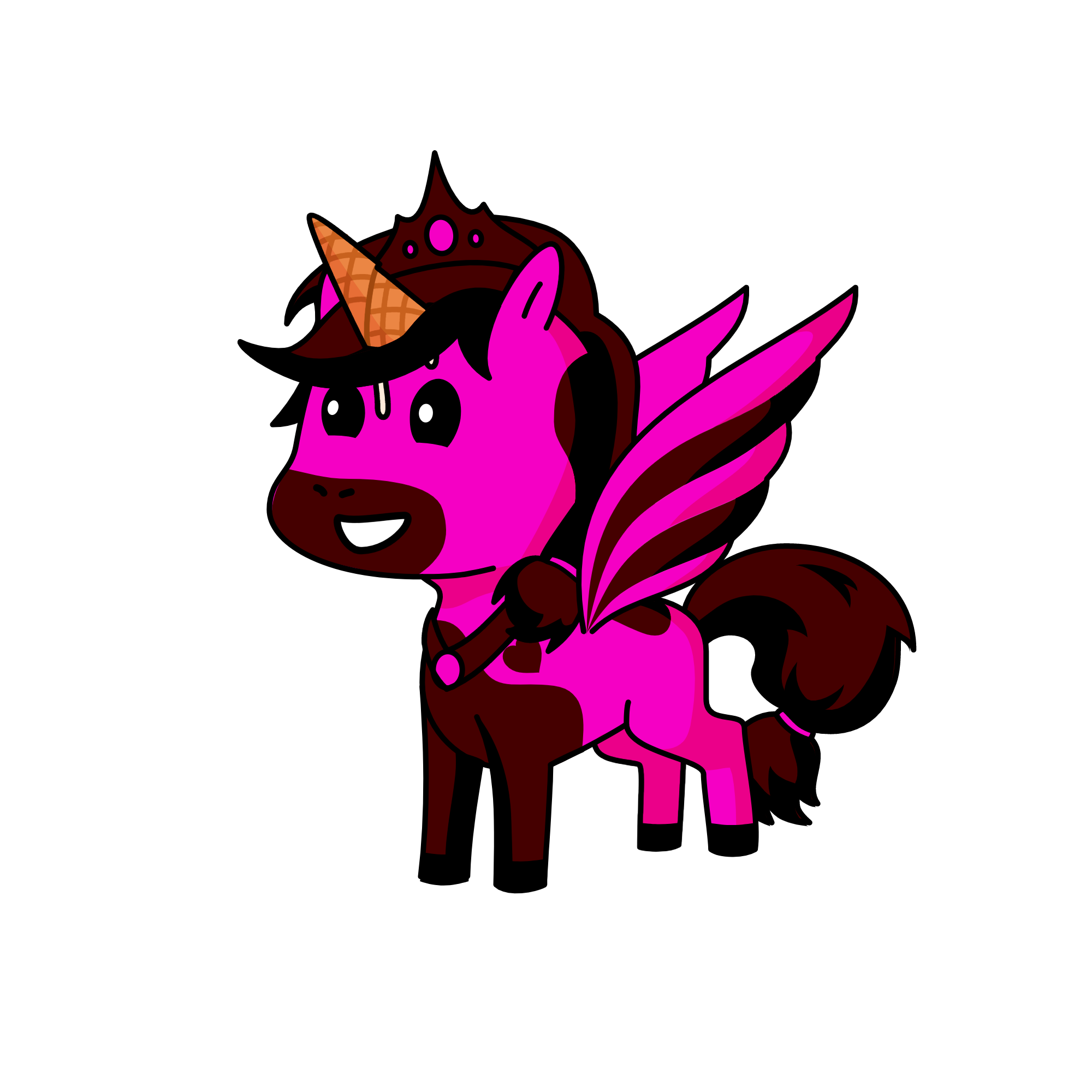 Princess Strawberry Chocolate Ice Cream, the unicorn