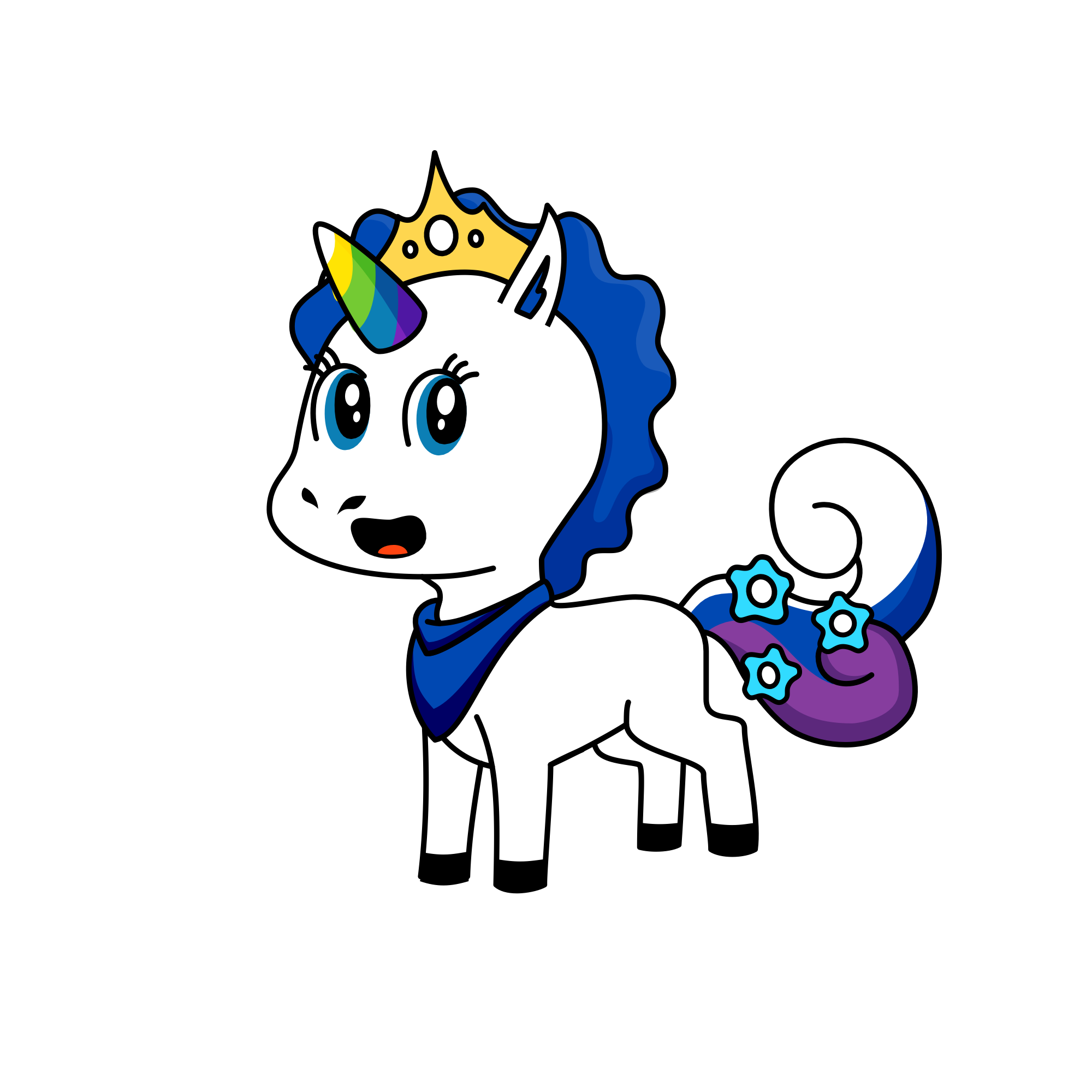 Hefezopf, the unicorn