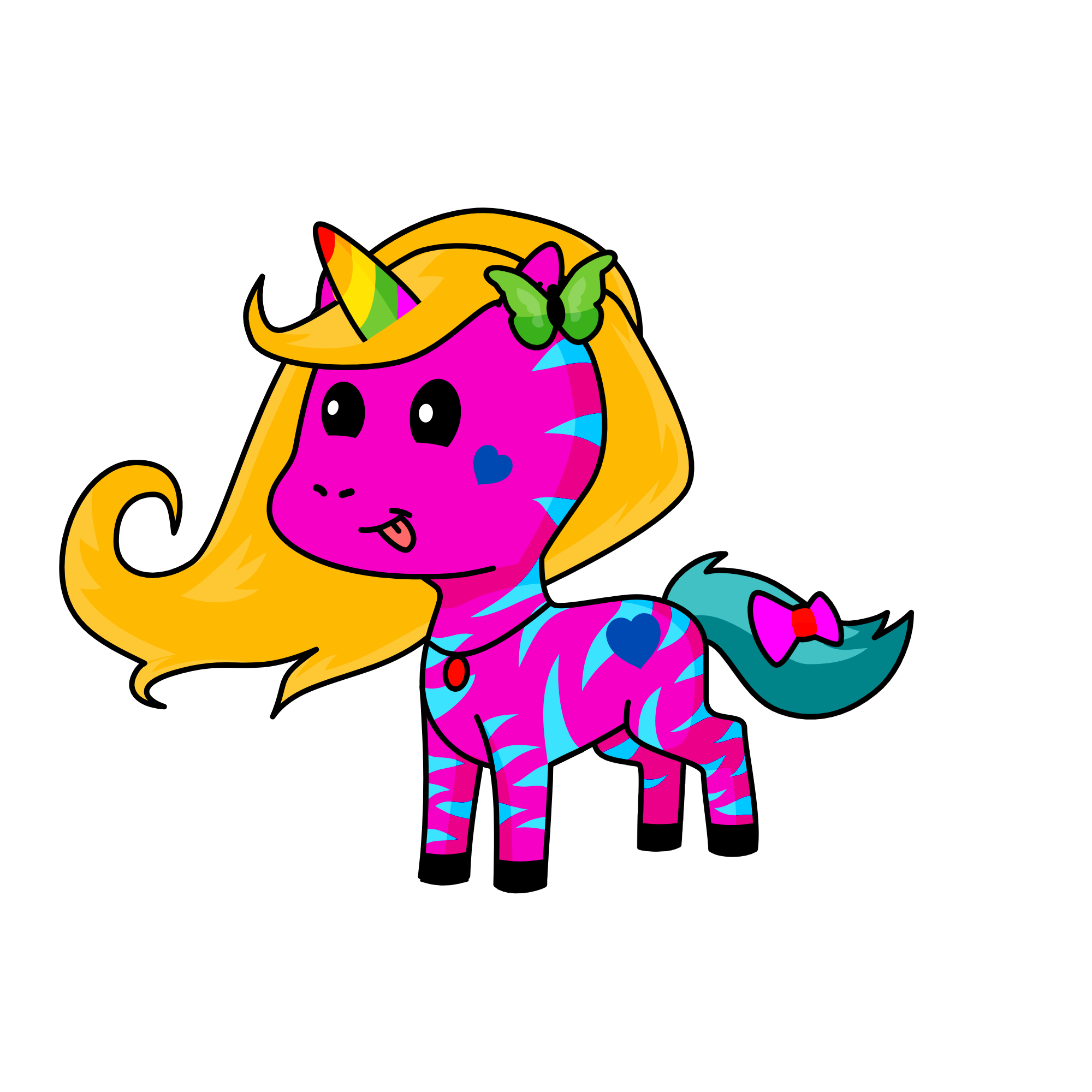 Embern Fireheart, the unicorn