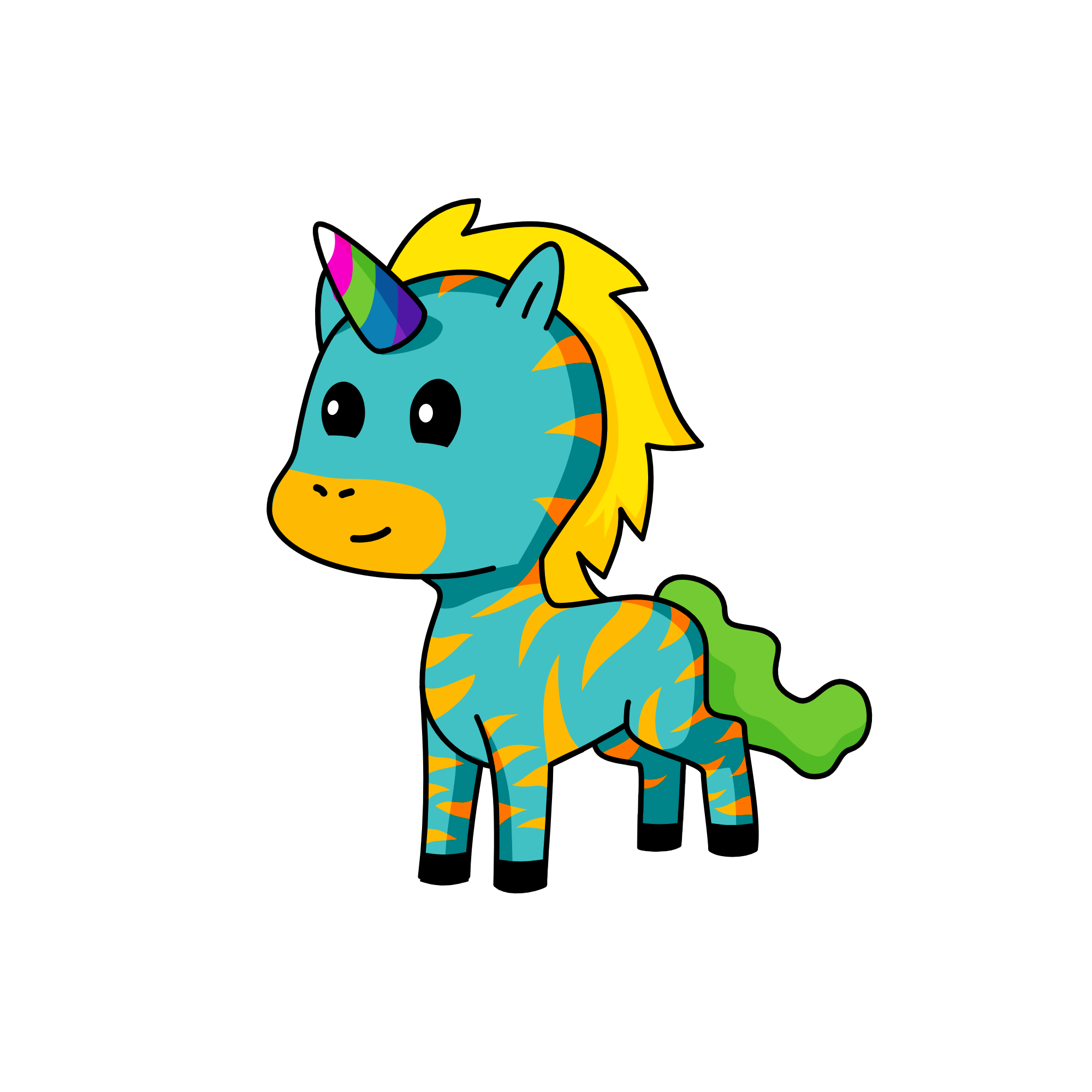 Tiger Stripes, the unicorn