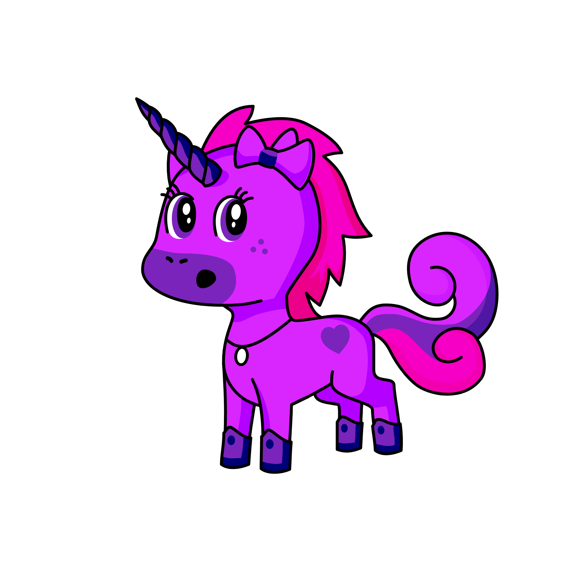 period pooh, the unicorn