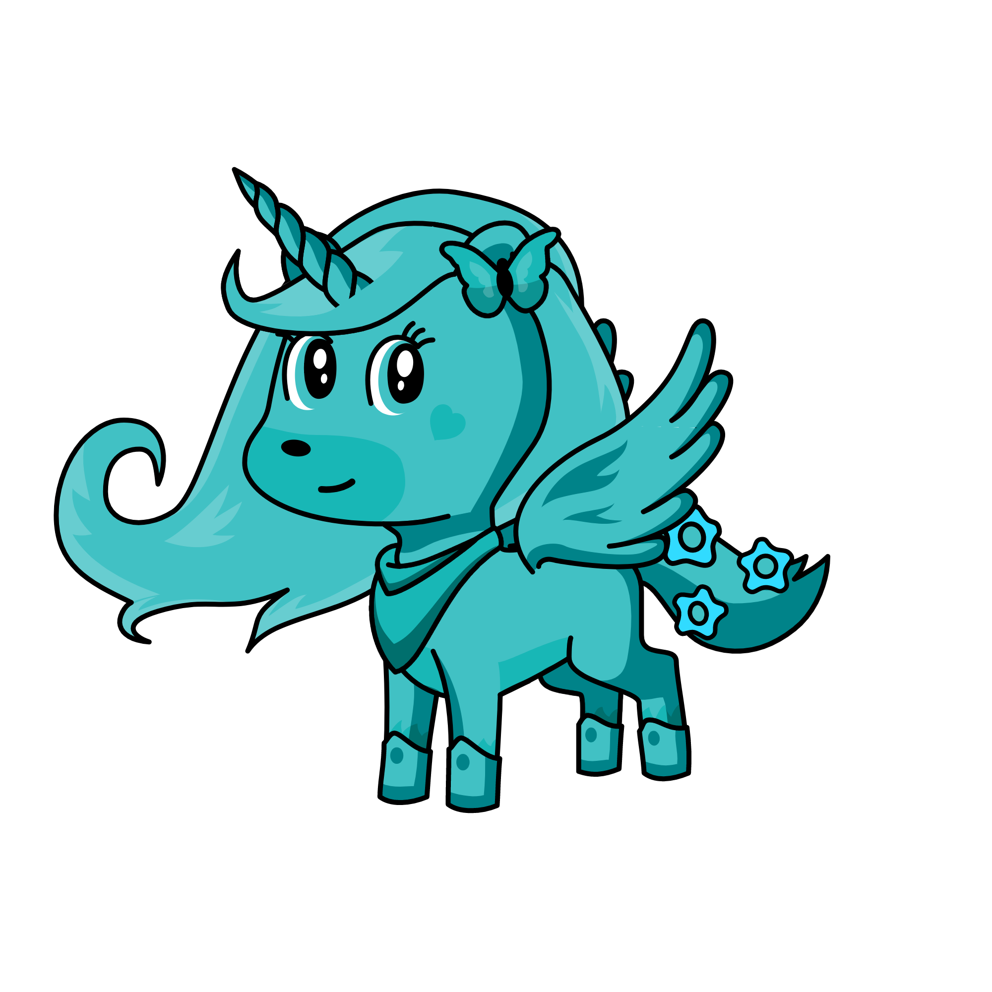 bluberry, the unicorn