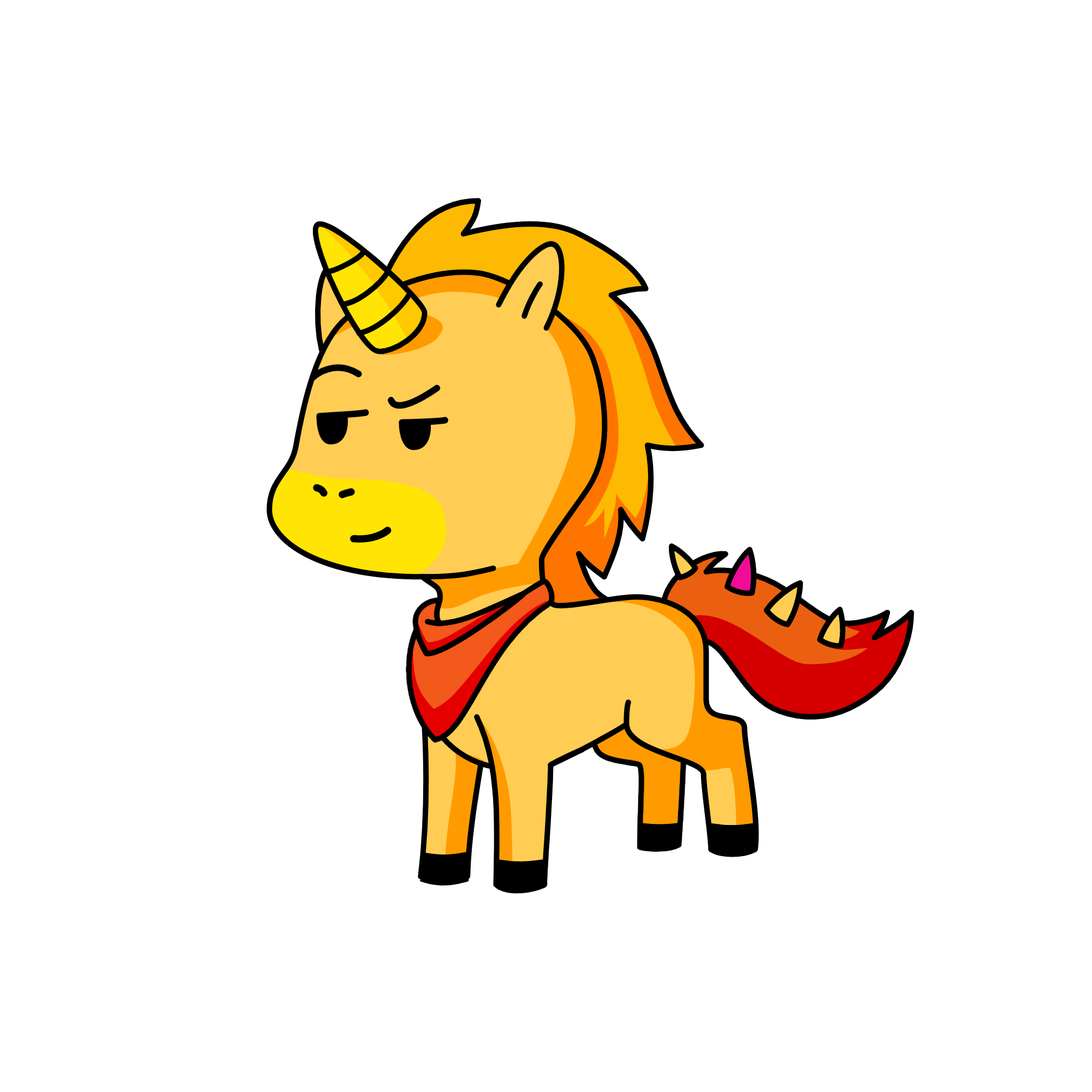 Burning Hot, the unicorn
