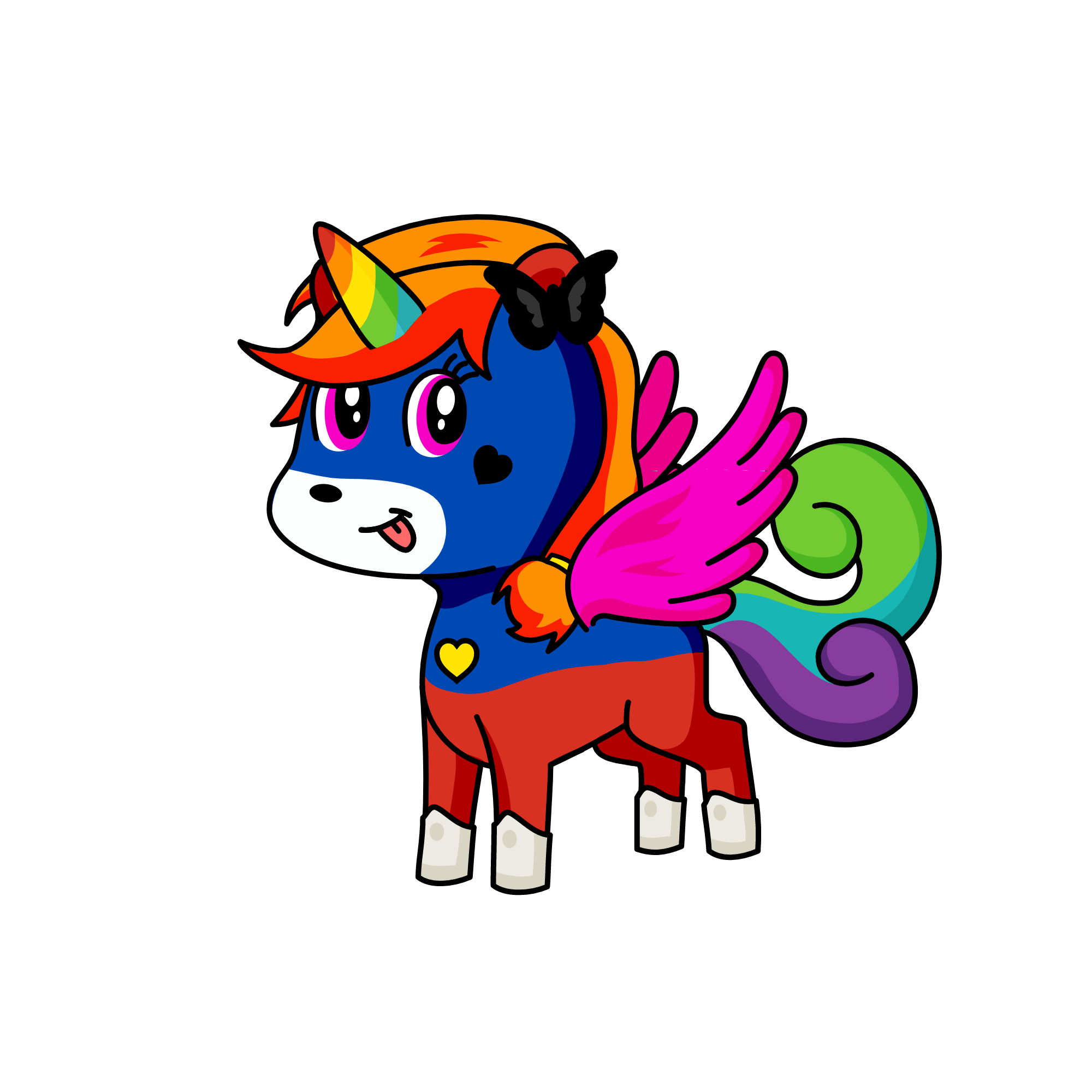 rainbow, the unicorn
