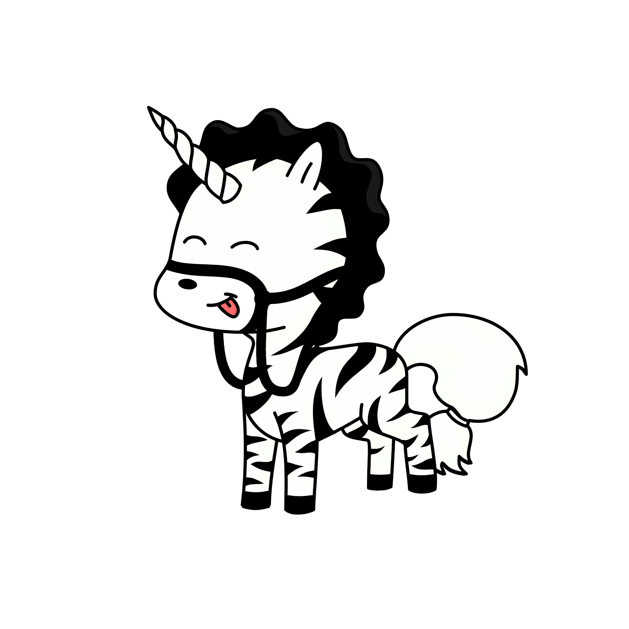 Zebraaa, the unicorn