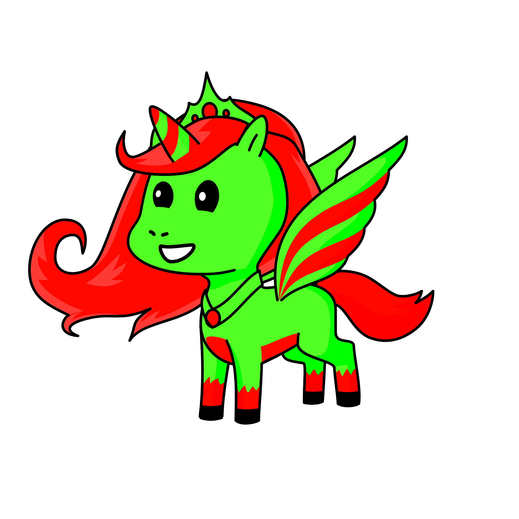 Christmas, the unicorn