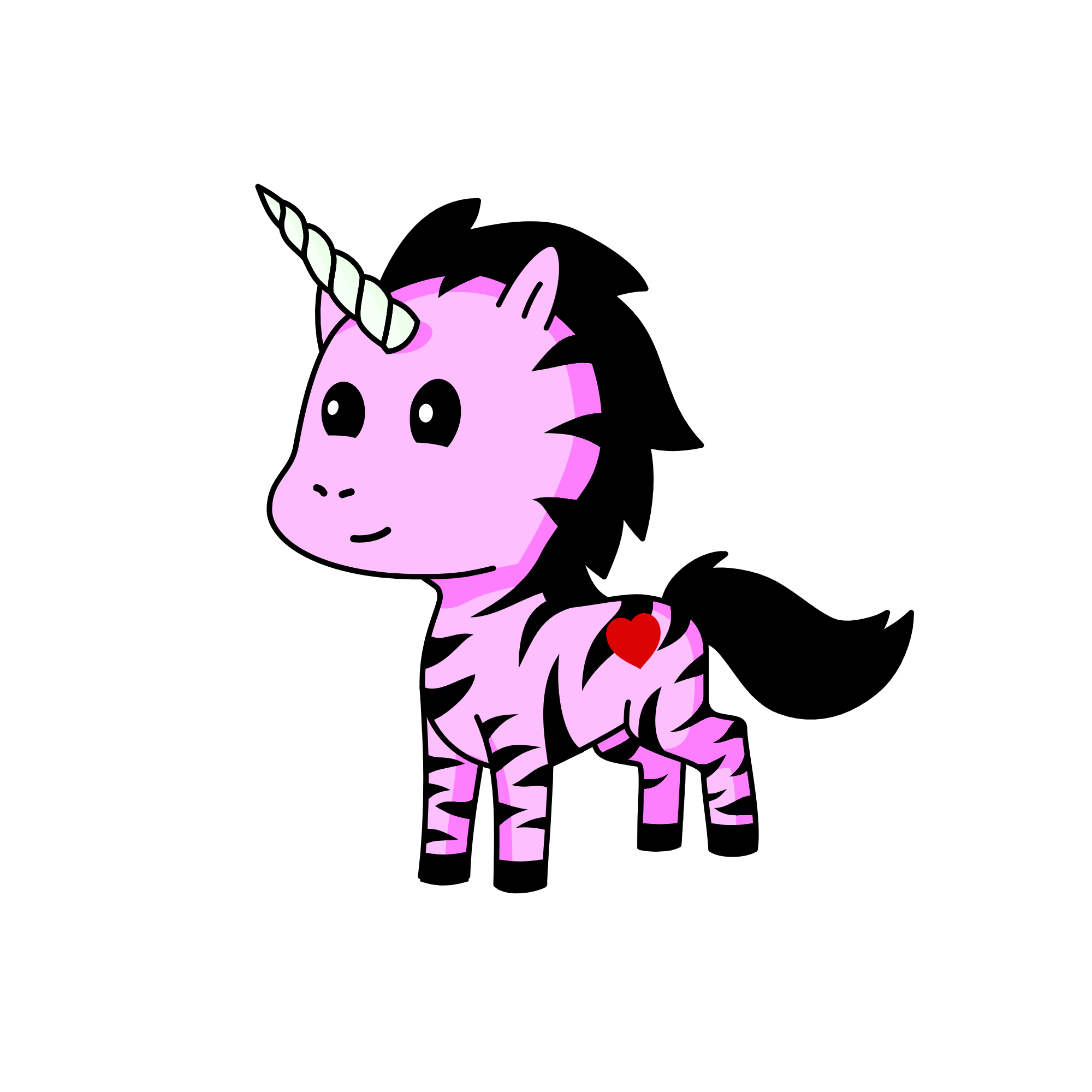 zebra, the unicorn