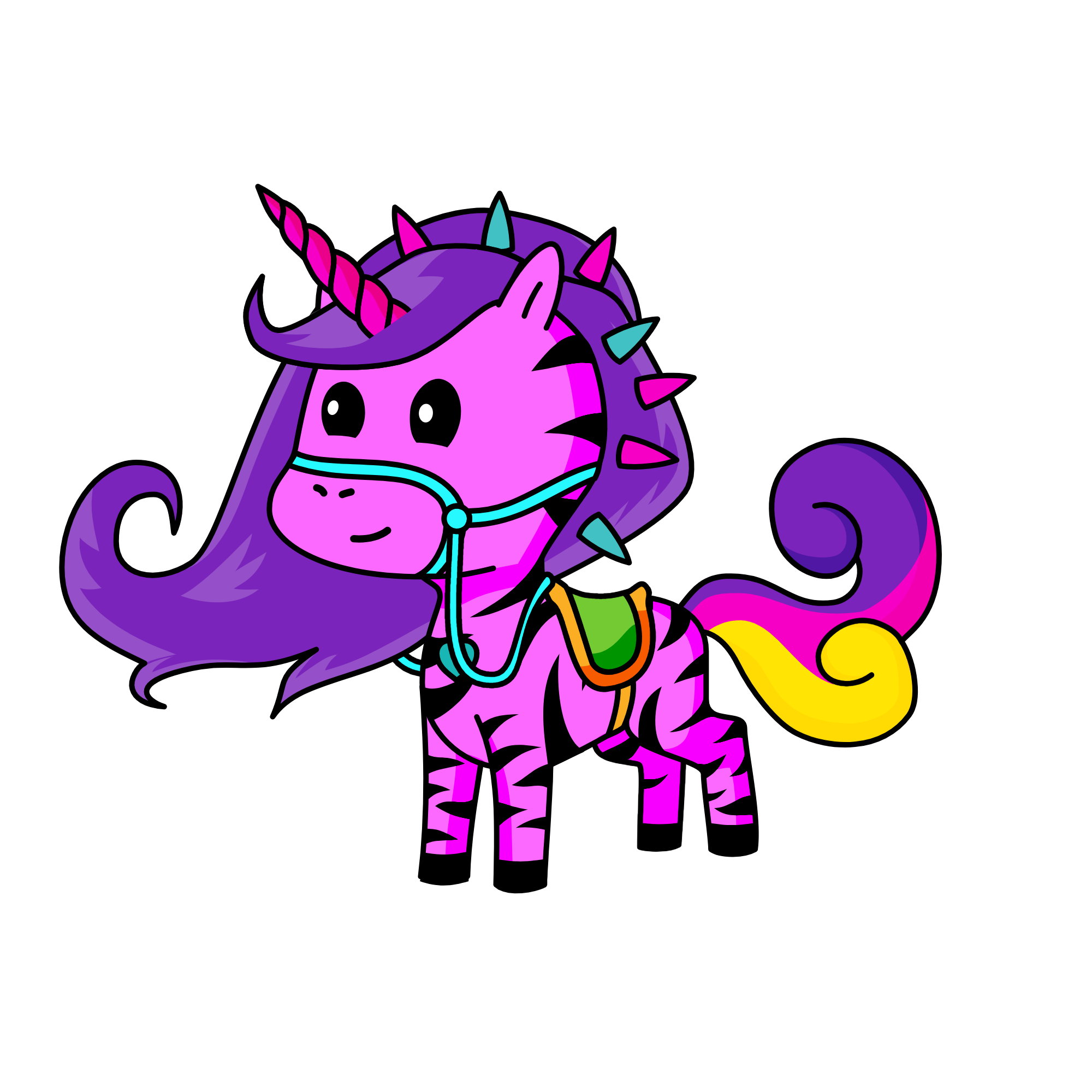 lightning stripe, the unicorn