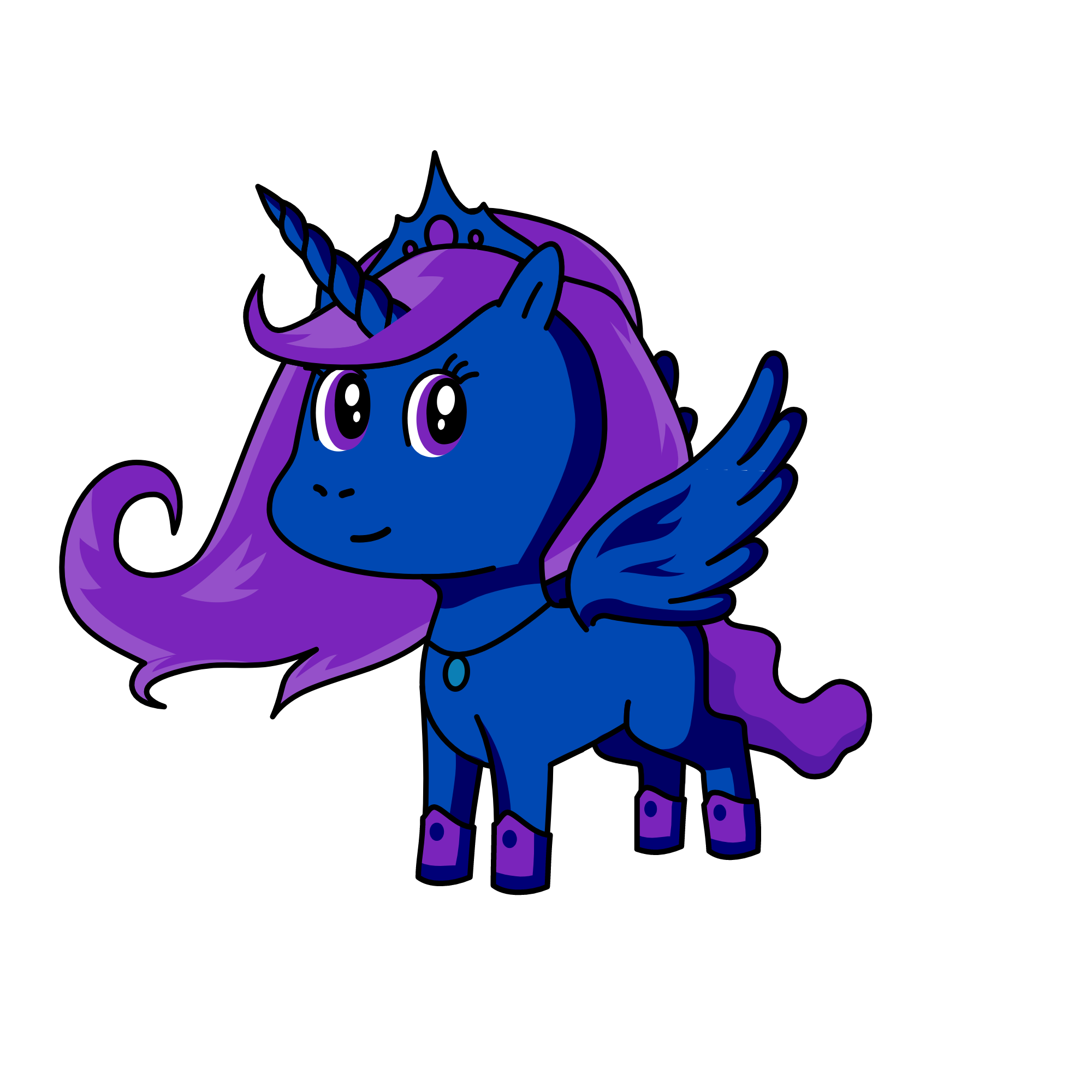 Princess Luna, the unicorn