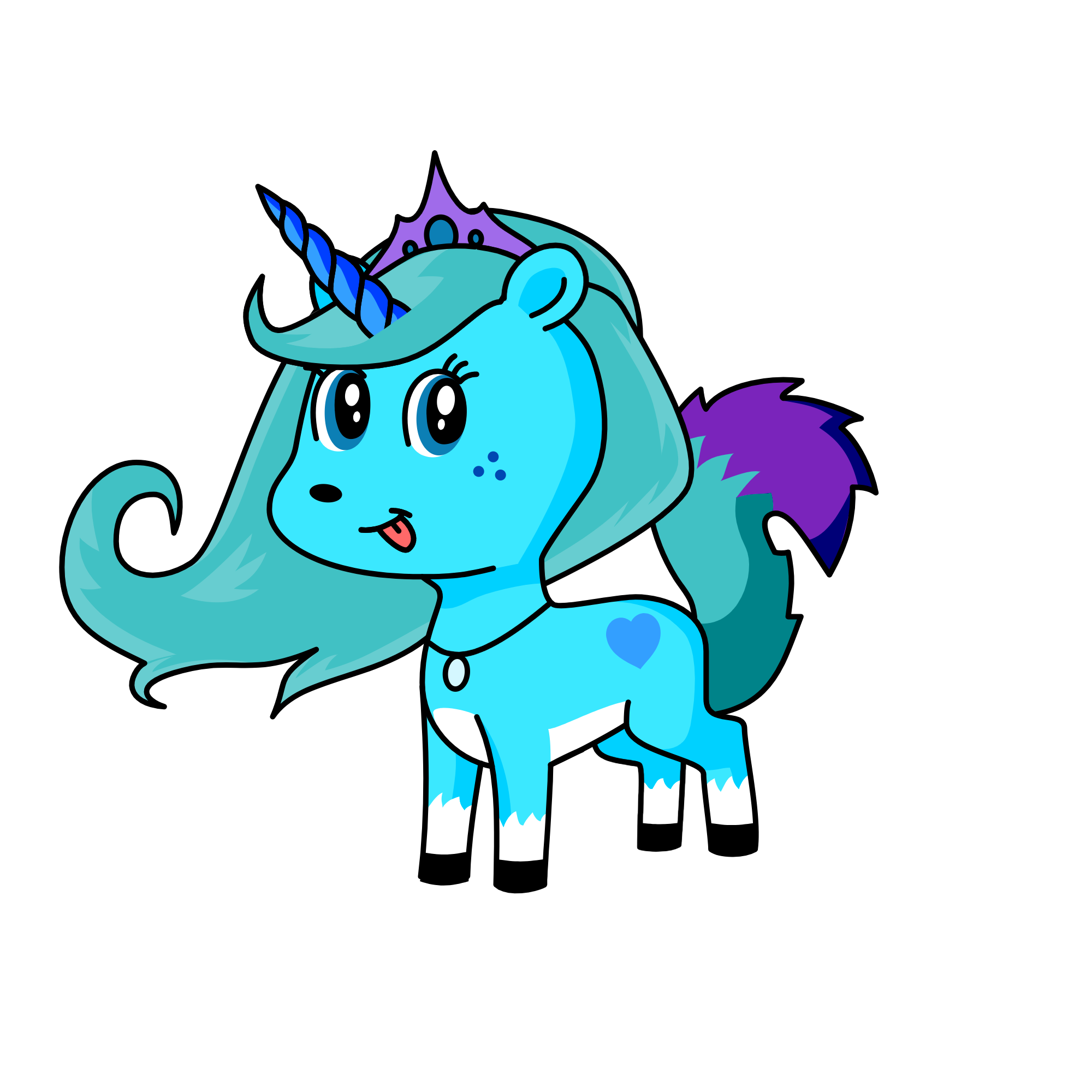 snowy, the unicorn