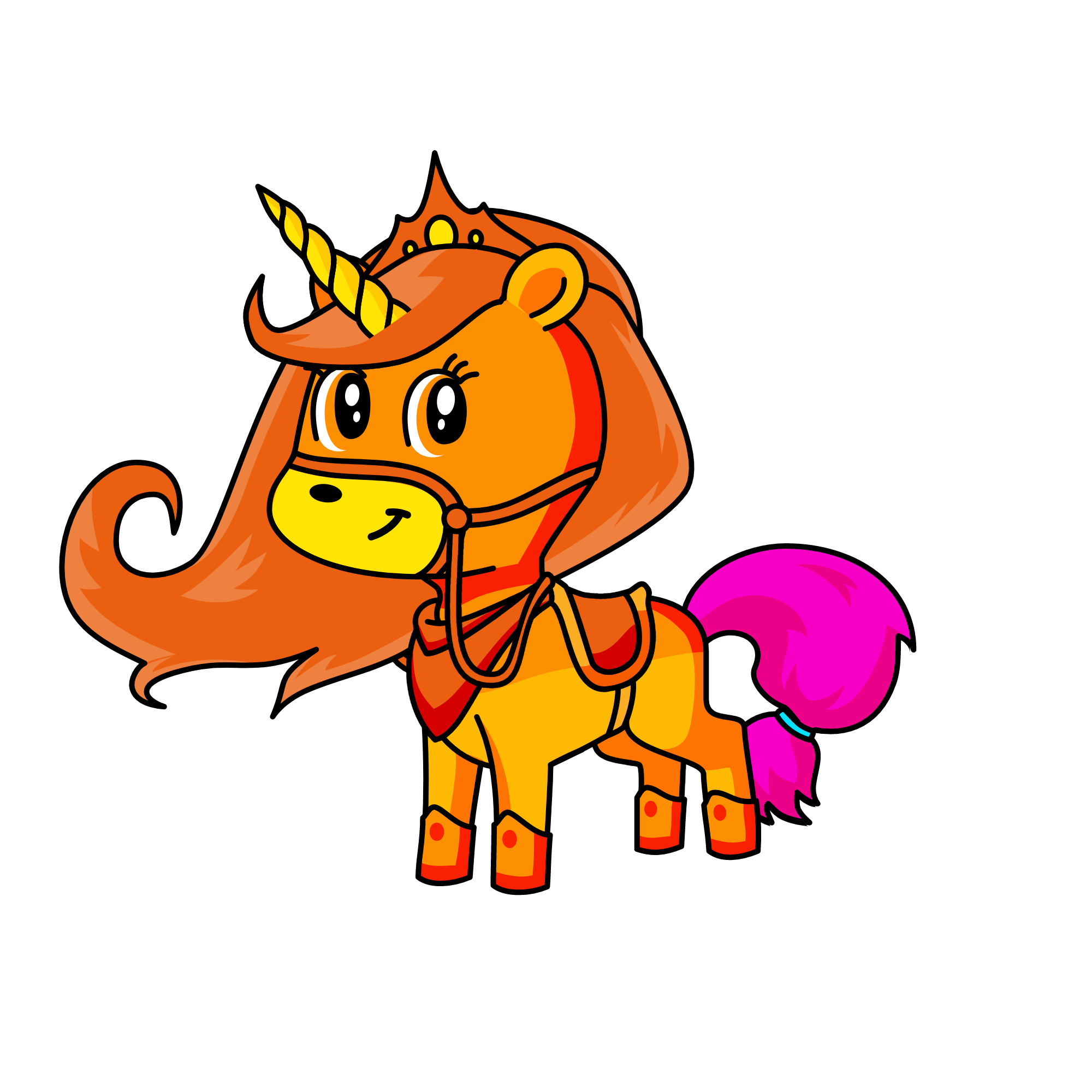 sunset, the unicorn