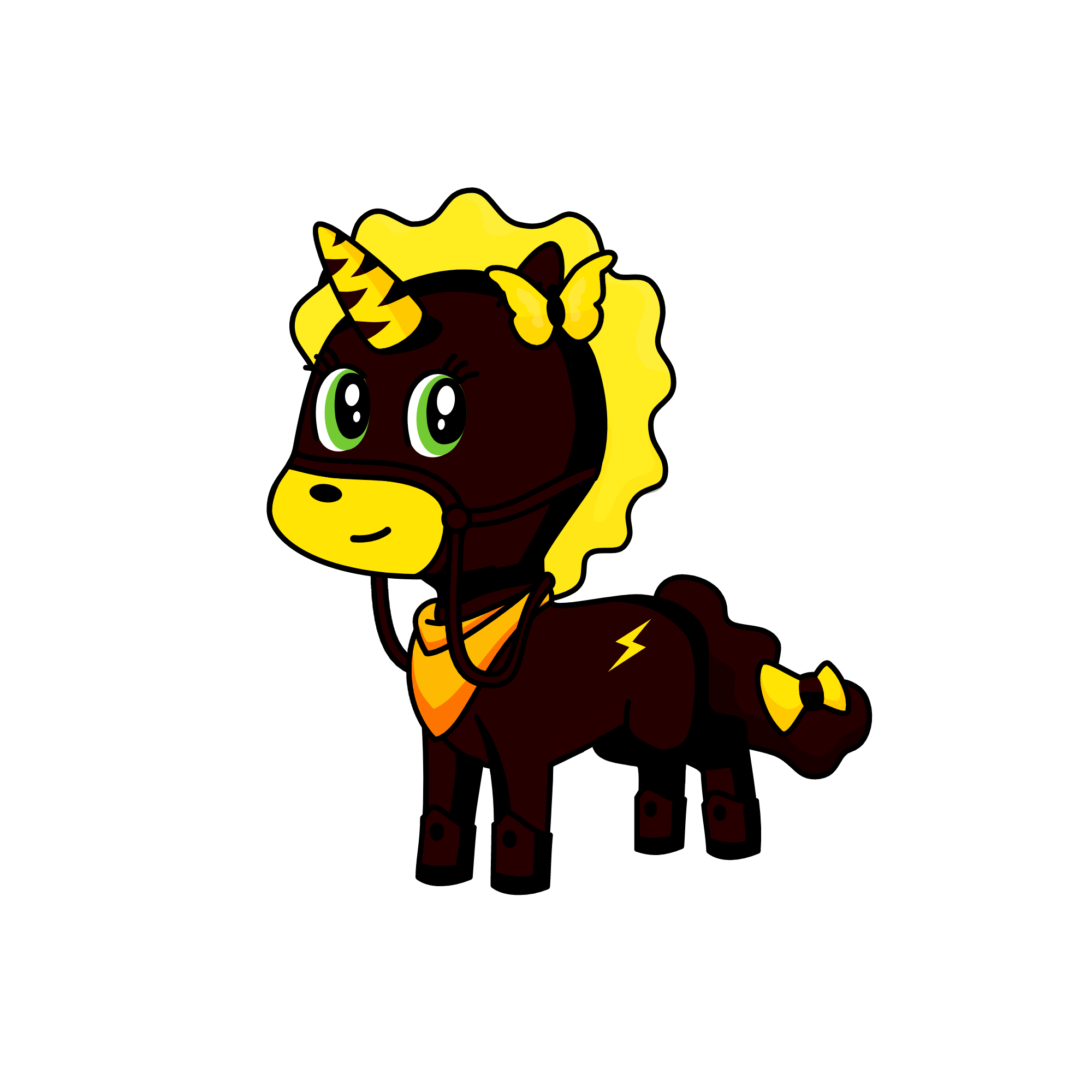 uni noir, the unicorn