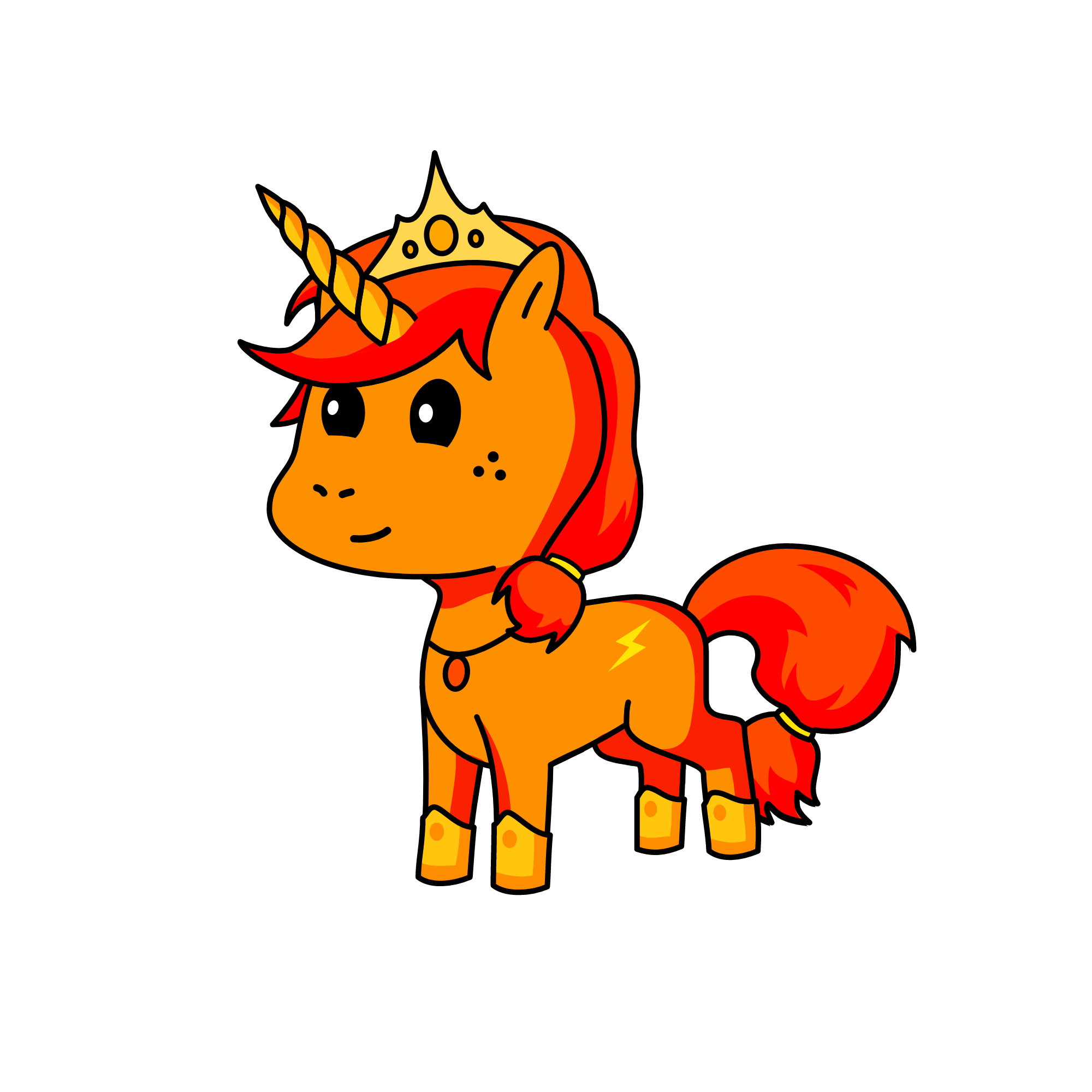 Queen Bedelia, the unicorn