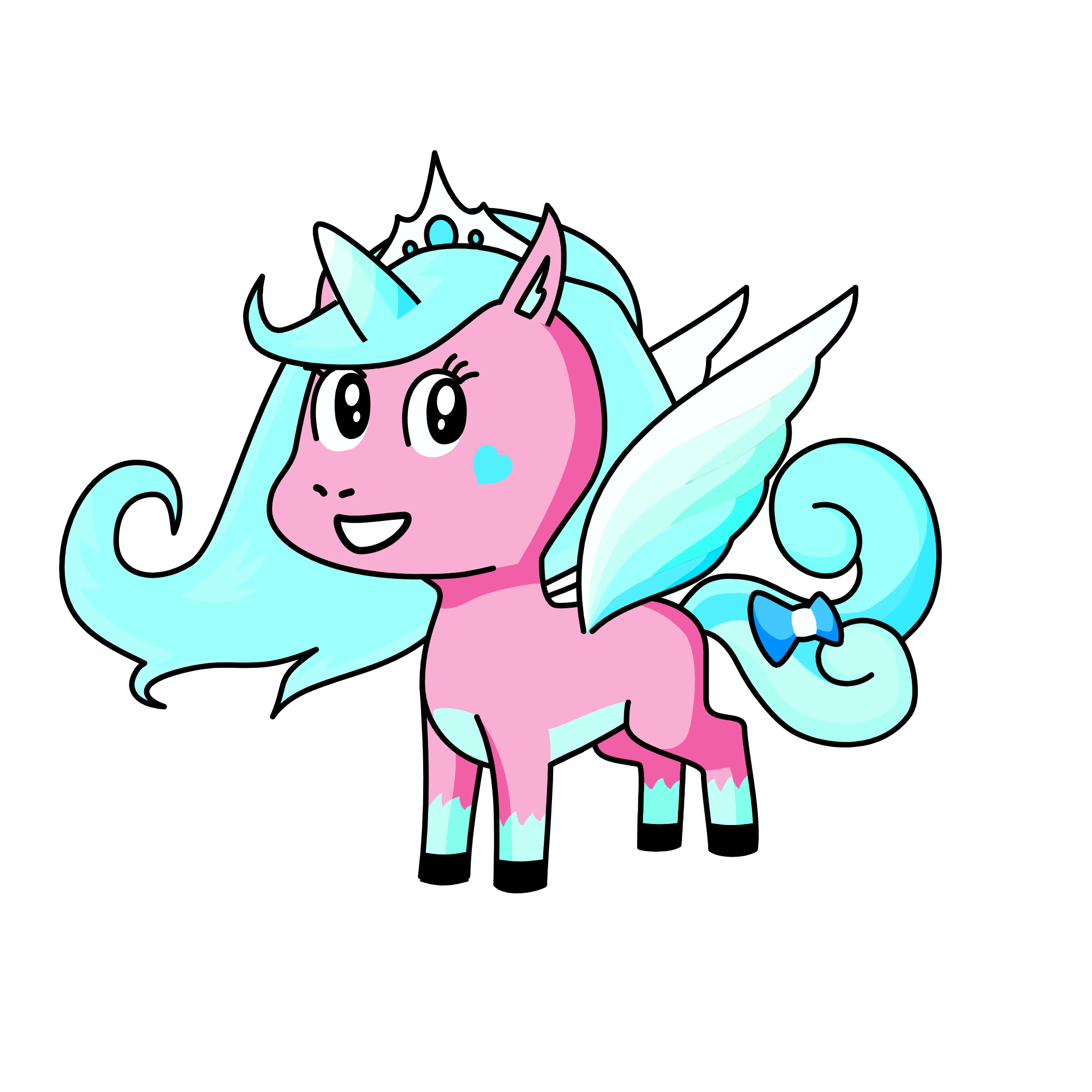 Skye, the Queen of the Sky, the unicorn