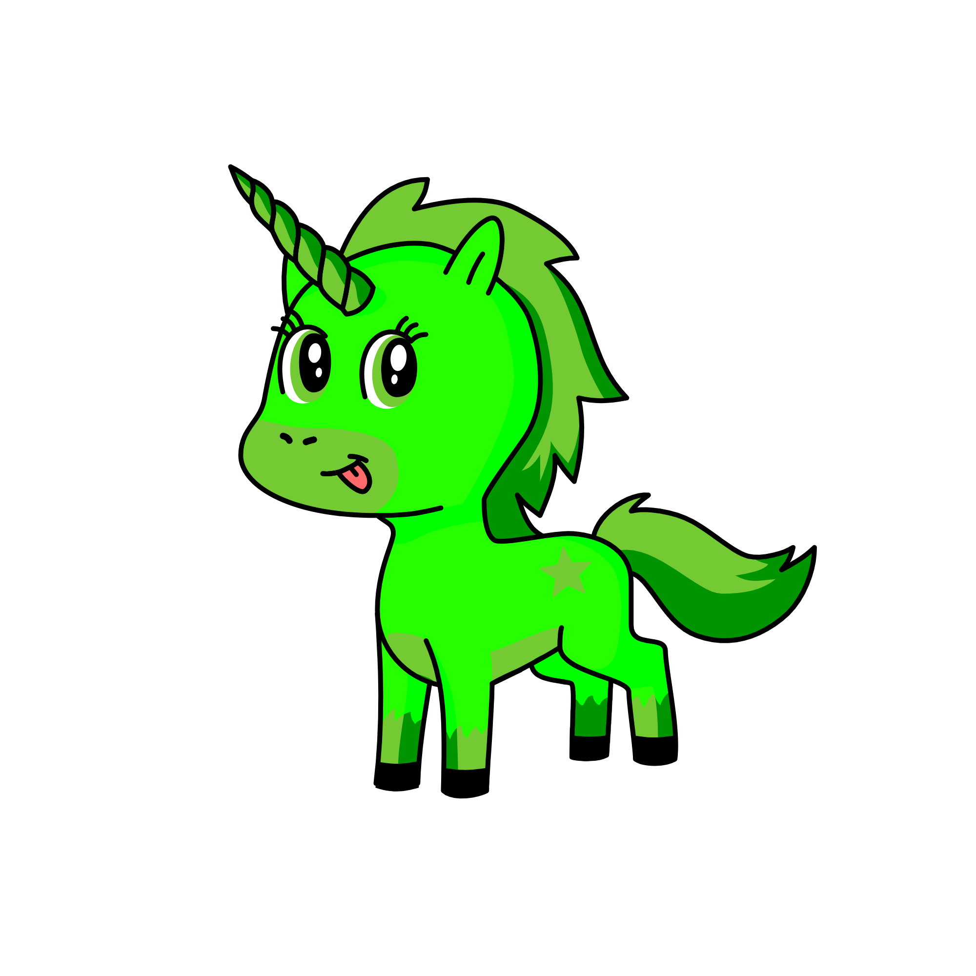 emerald, the unicorn