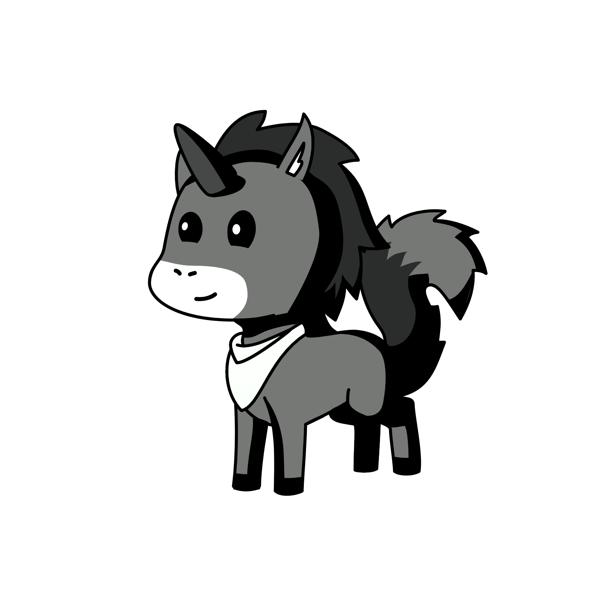 wolf, the unicorn