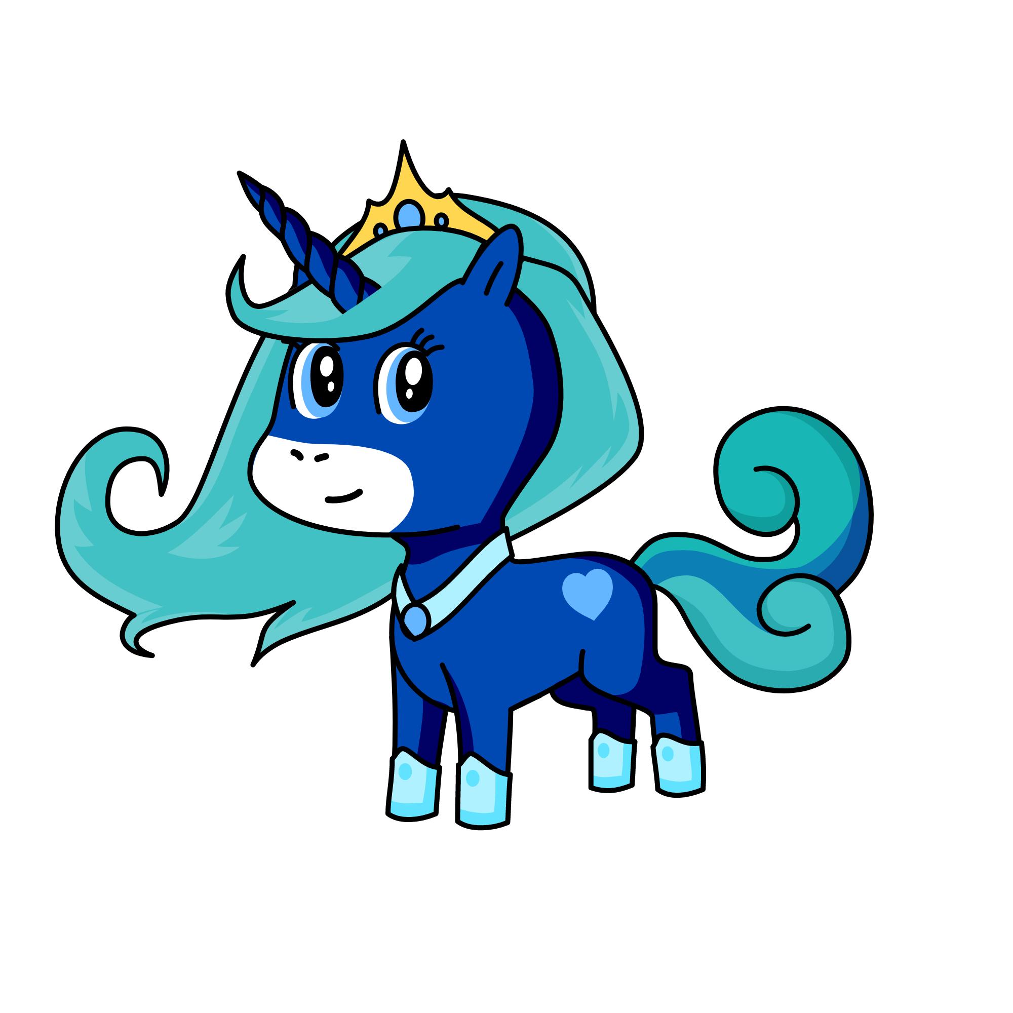 Sapphire, the unicorn