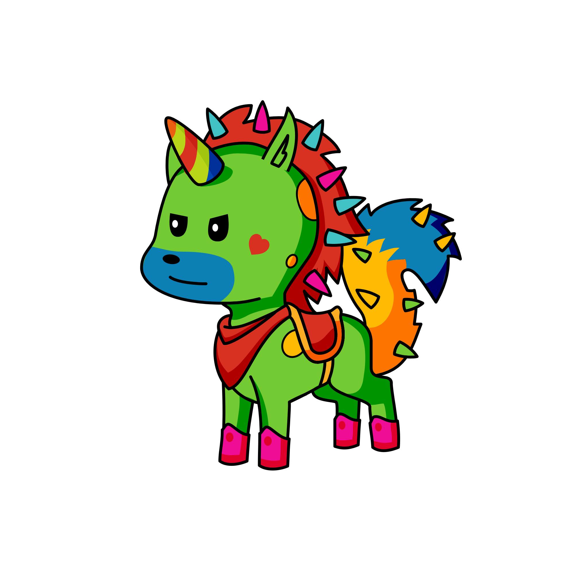 Spike, the unicorn