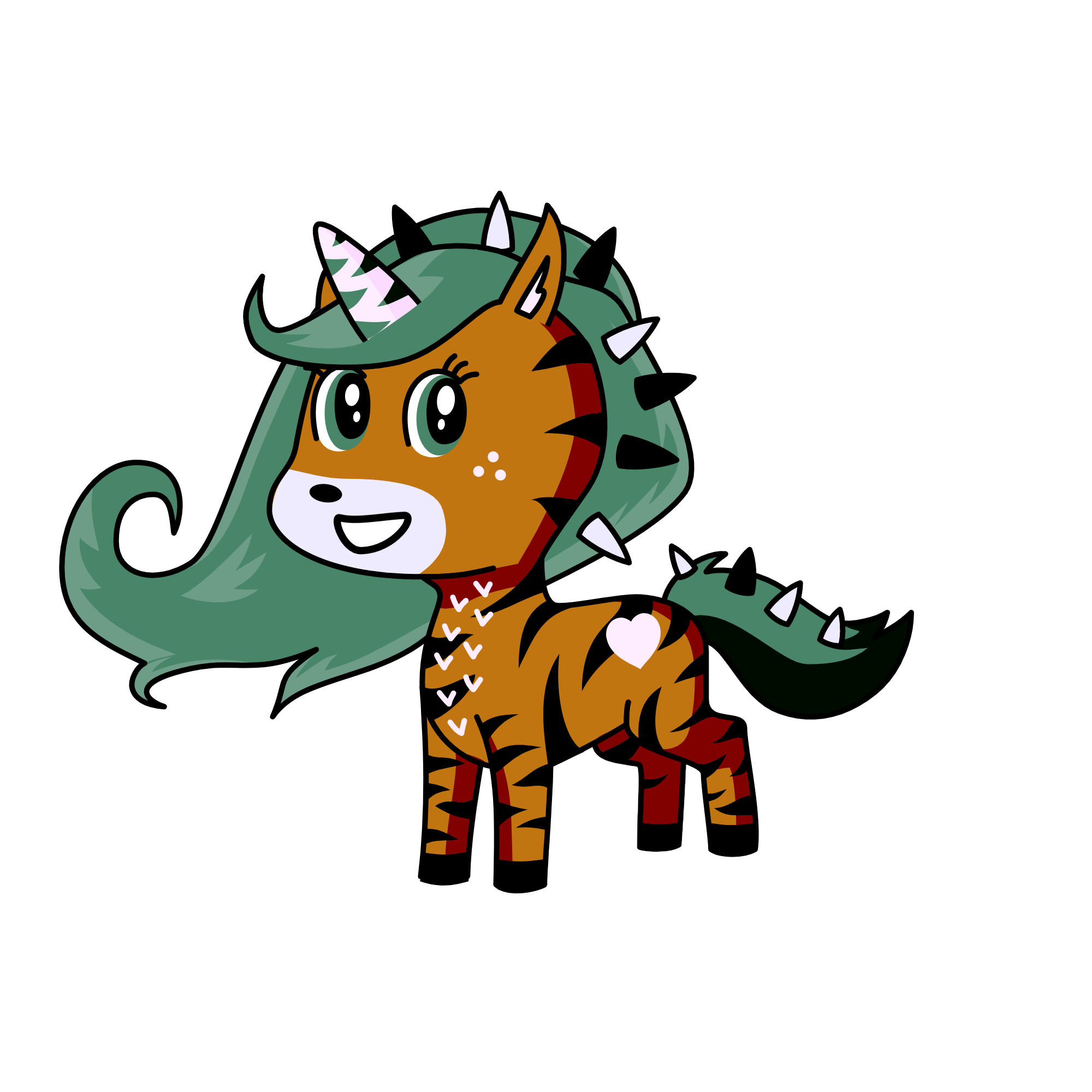 Spikey, the unicorn