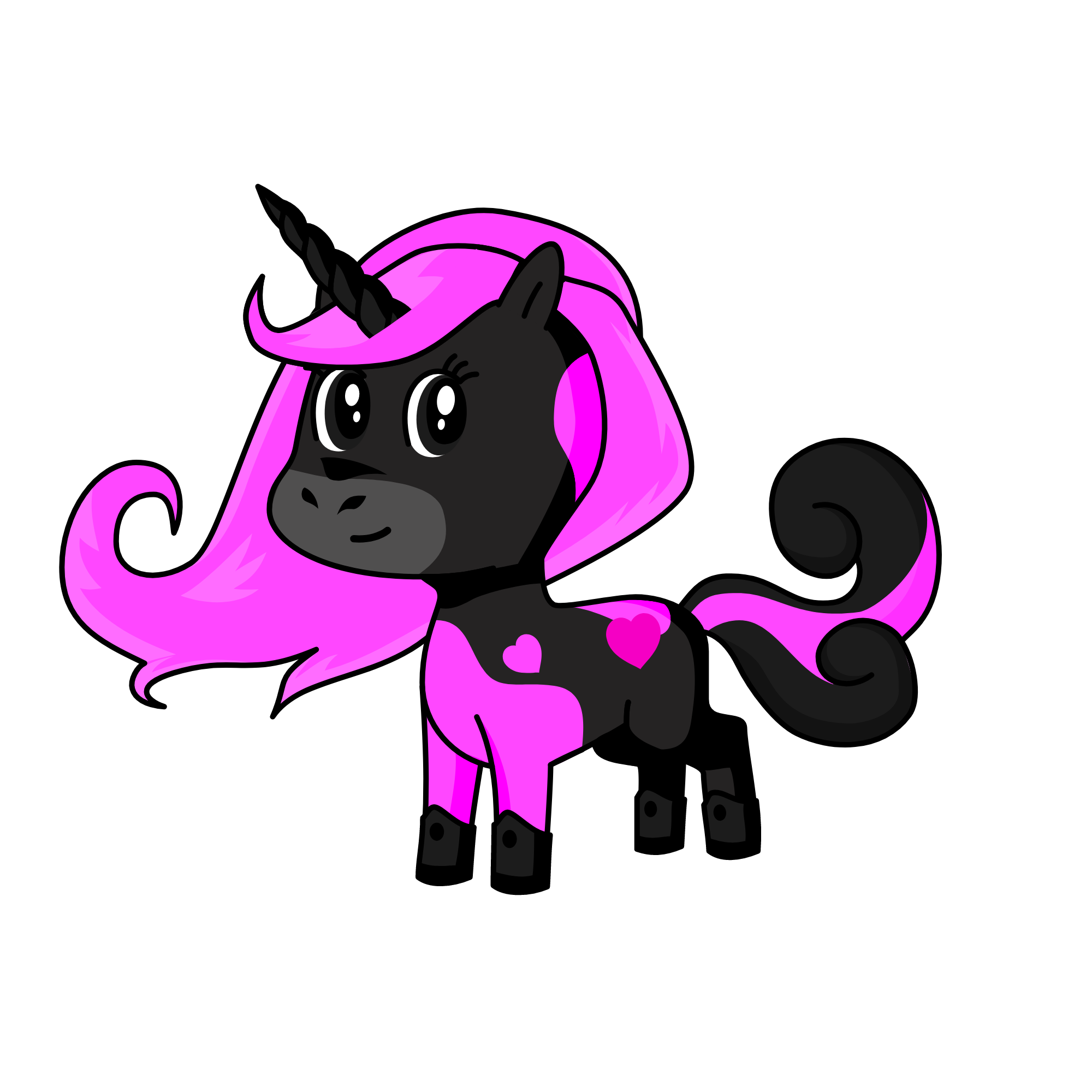 black pink, the unicorn
