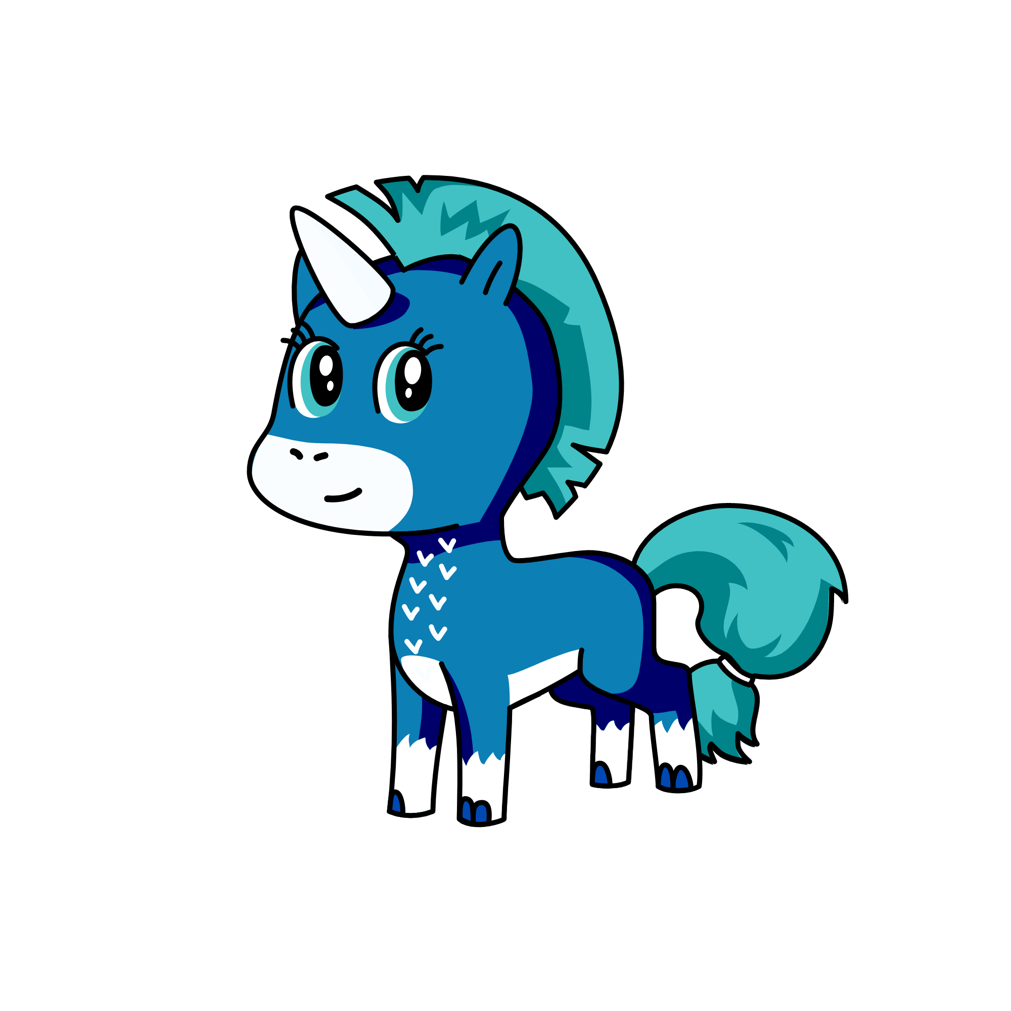 Blu-Frost, the unicorn
